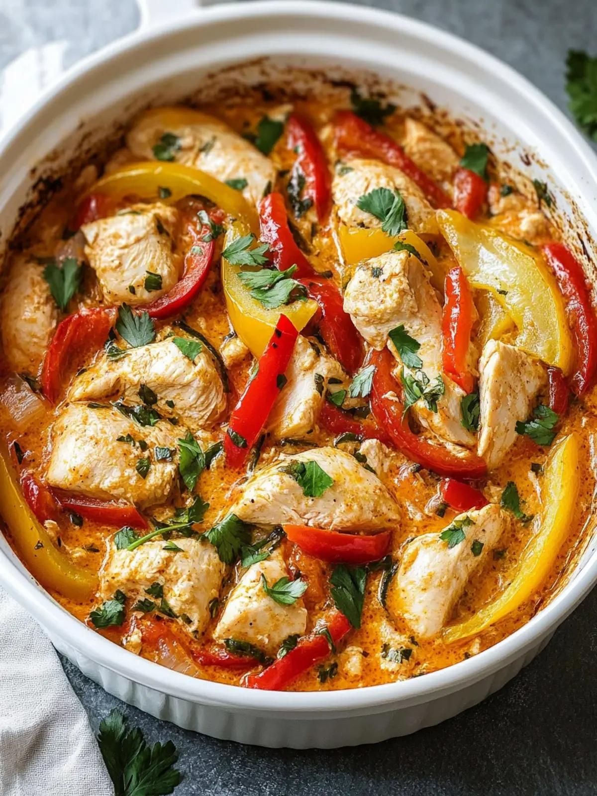 Savory Bell Pepper Chicken Bake Ready in Just 30 Minutes 3 Bell Pepper Chicken Bake
