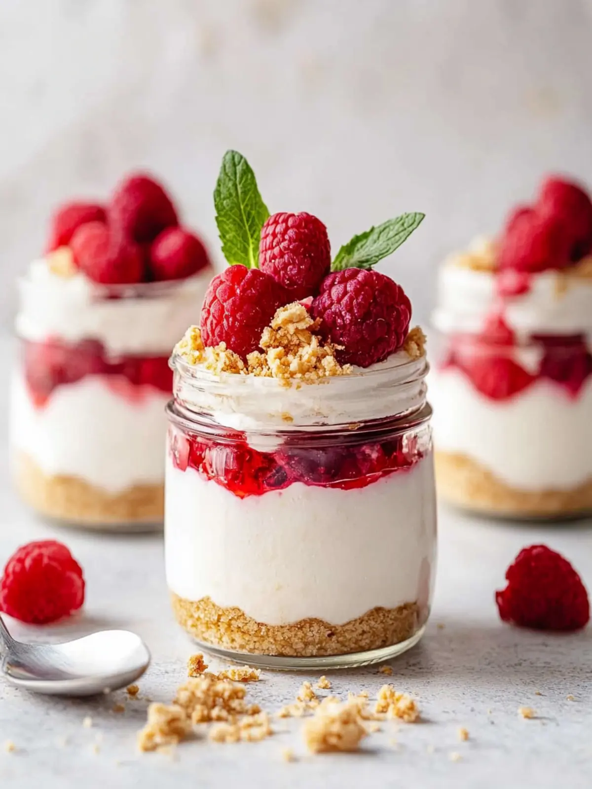 High Protein Cheesecake Jars for Guilt-Free Indulgence 2 High Protein Cheesecake Jars