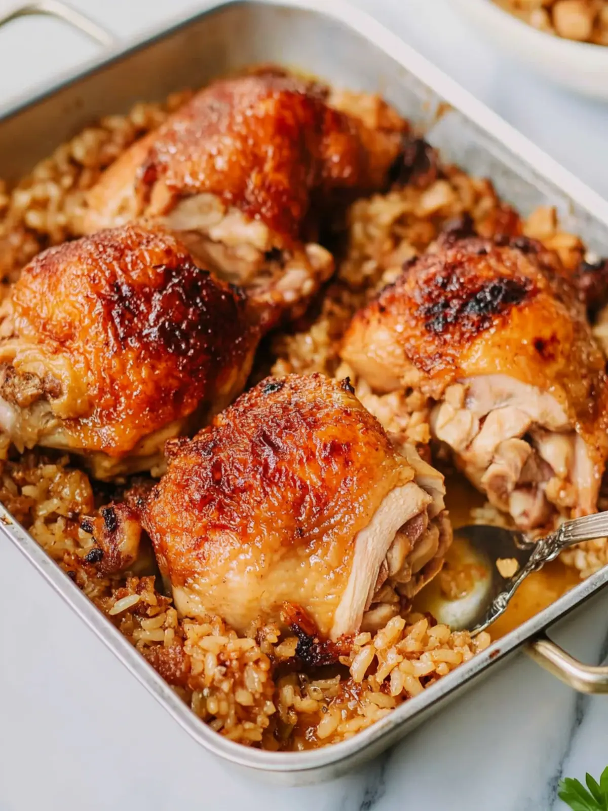 Roasted Chicken with Sticky Rice: A Flavorful Family Delight 4 Roasted Chicken with Sticky Rice