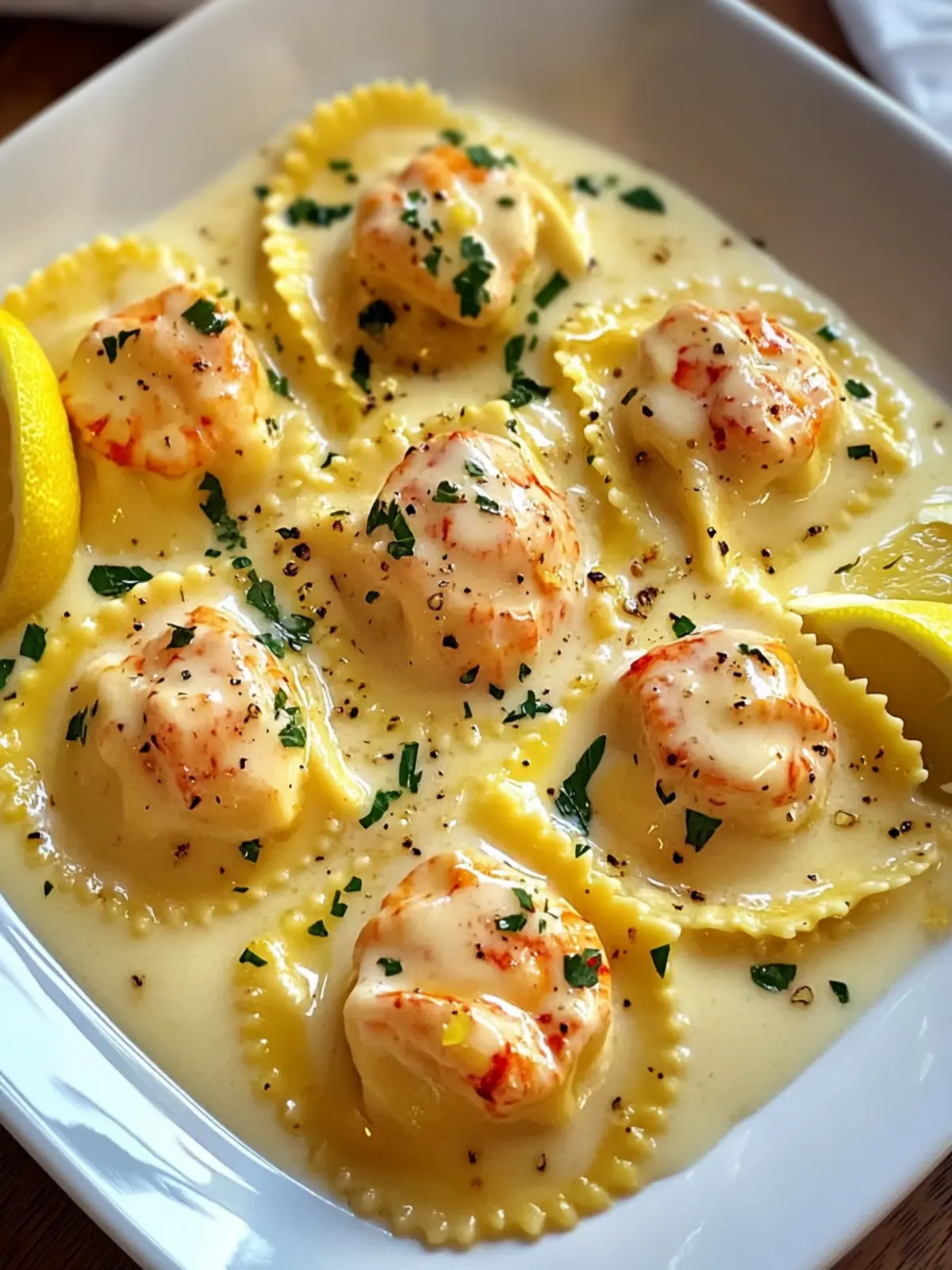 Lobster Ravioli with Lemon Butter Sauce for Luxurious Home Dining 2 Lobster Ravioli with Lemon Butter Sauce
