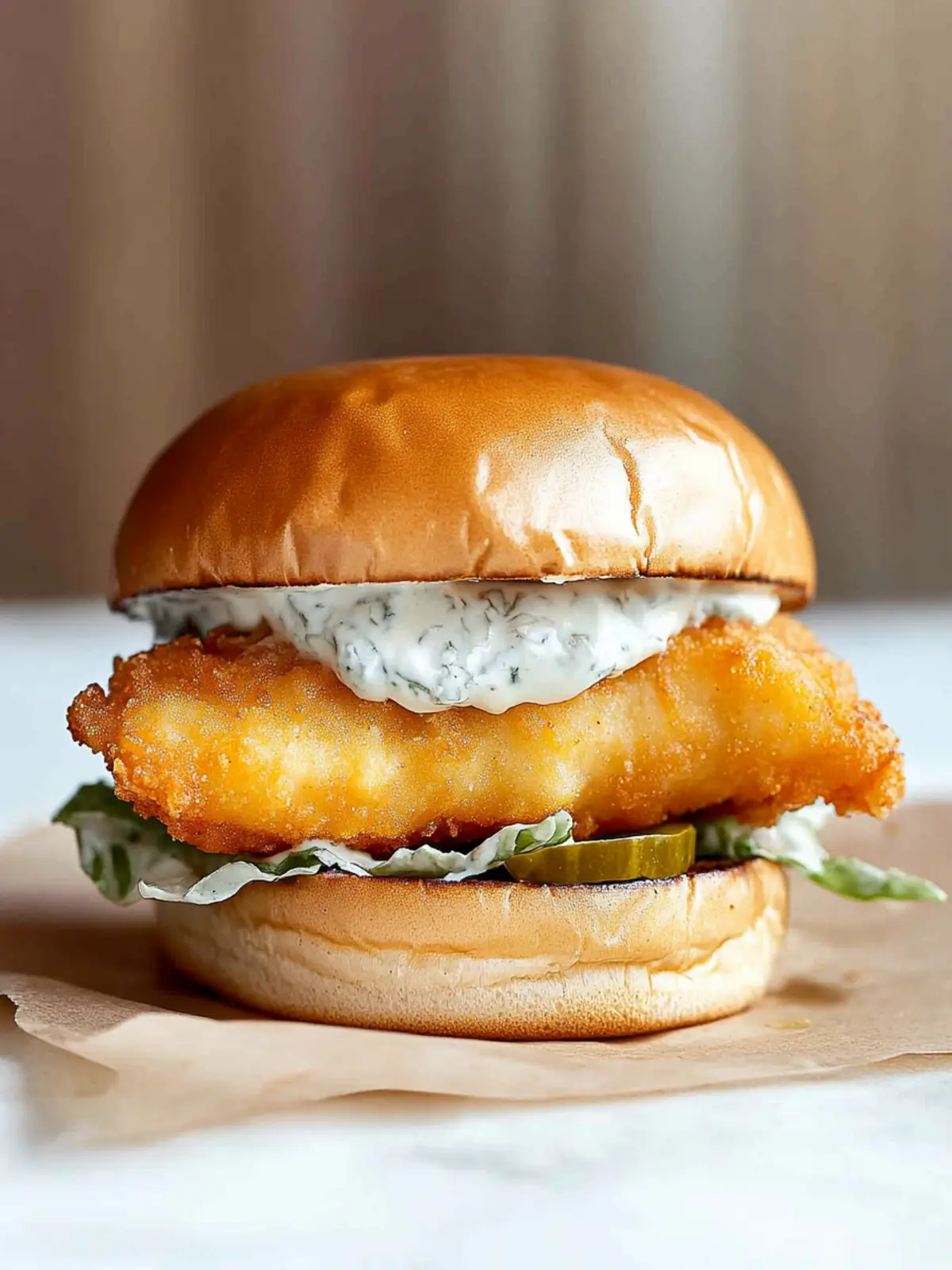 Crispy Fried Cod Fish Sandwich That Beats Filet-O-Fish 2 Fried Cod Fish Sandwich (Filet-O-Fish Inspired)