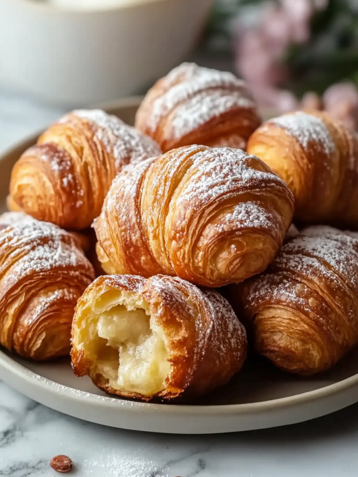 Fried Croissant Beignets: Heavenly Flaky Treats Made Easy 4 Fried Croissant Beignets