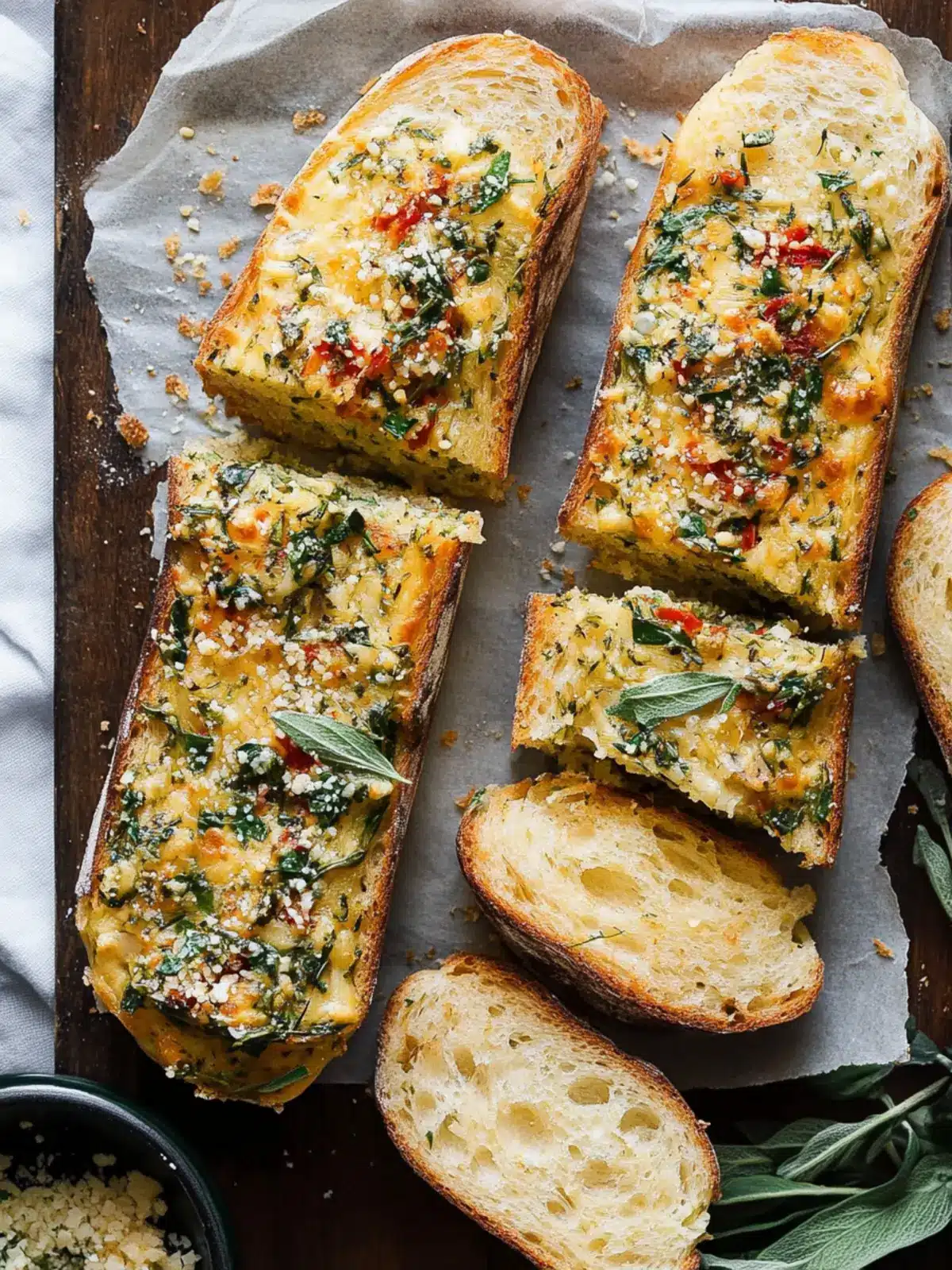 Irresistibly Spicy Calabrian Chili and Herb Garlic Bread 3 Calabrian Chili and Herb Garlic Bread