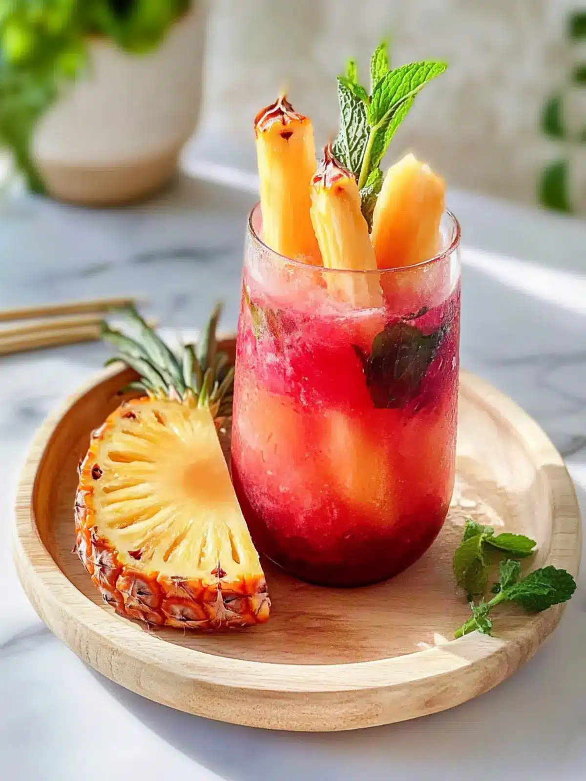 Hibiscus Mint Dunked Pineapple for a Refreshing Summer Treat 4 Hibiscus Mint Dunked Pineapple