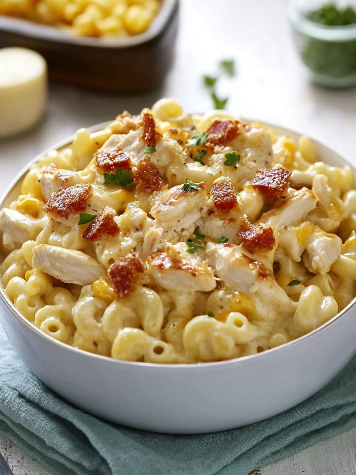 Creamy Chicken Ranch Macaroni and Cheese You'll Crave 4 Chicken Ranch Macaroni and Cheese