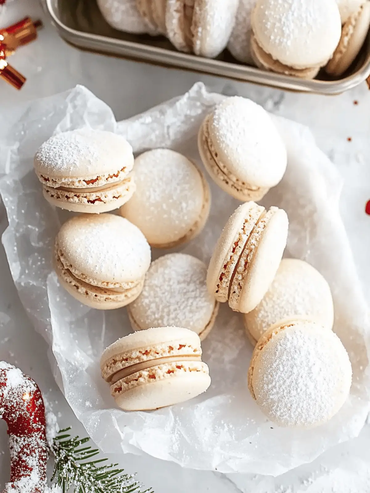 Melt in Your Mouth Christmas Macarons: 3 Festive Flavors 4 Christmas Macarons