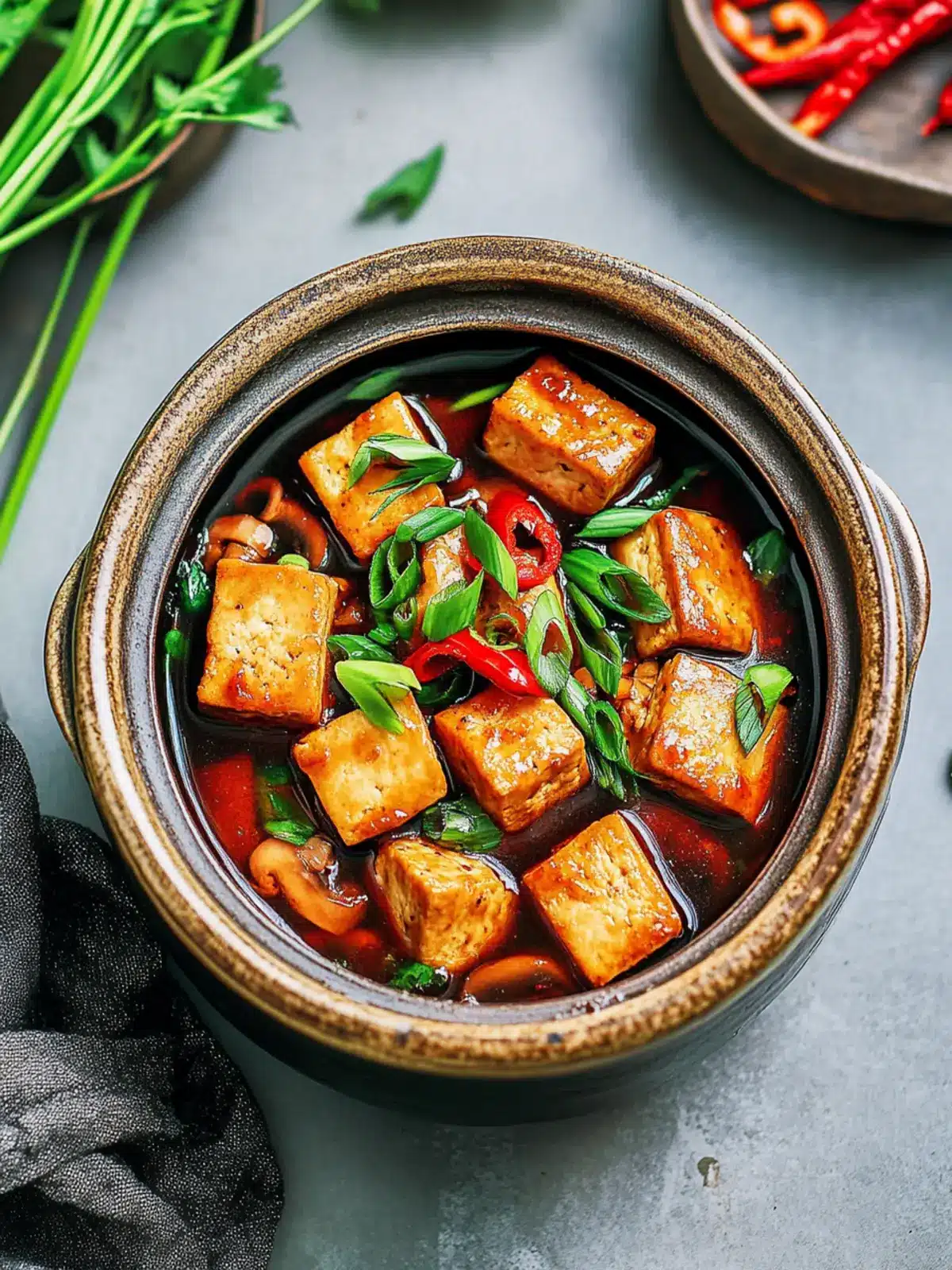 Savory Vietnamese Braised Tofu & Mushrooms You ll Love 3 Vietnamese Braised Tofu & Mushrooms