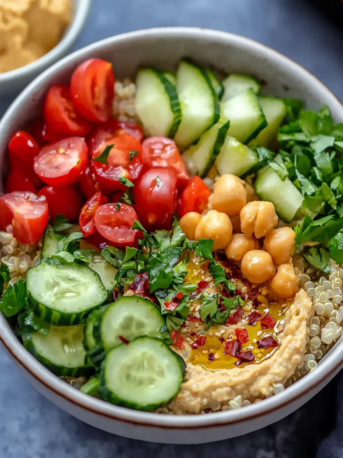 Protein-Packed Hummus Quinoa Bowl for Ultimate Flavor Boost 3 Protein-Packed Hummus Quinoa Bowl
