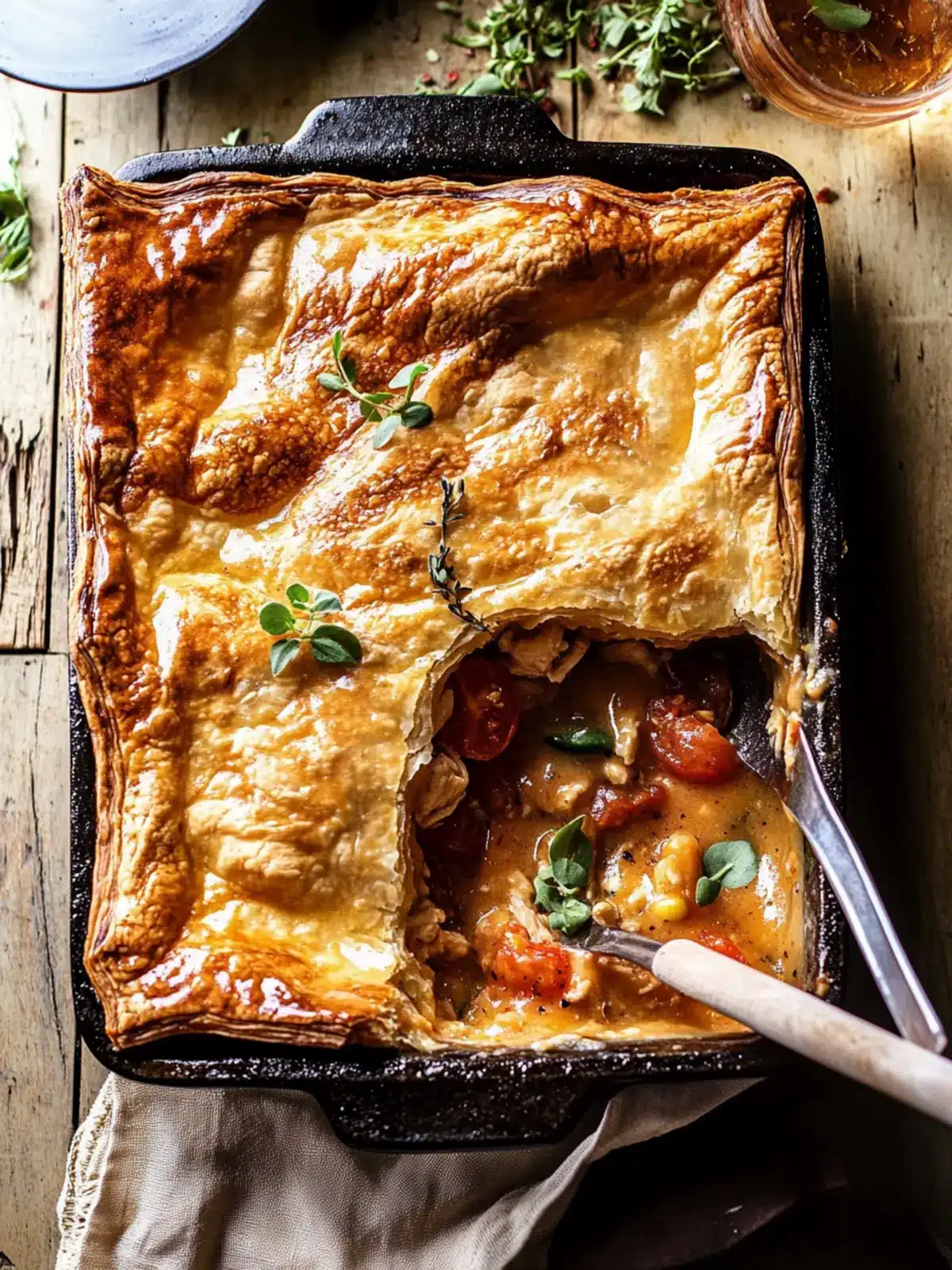 Skillet Tomato Cheddar Chicken Pot Pie for Cozy Nights 2 Skillet Tomato Cheddar Chicken Pot Pie
