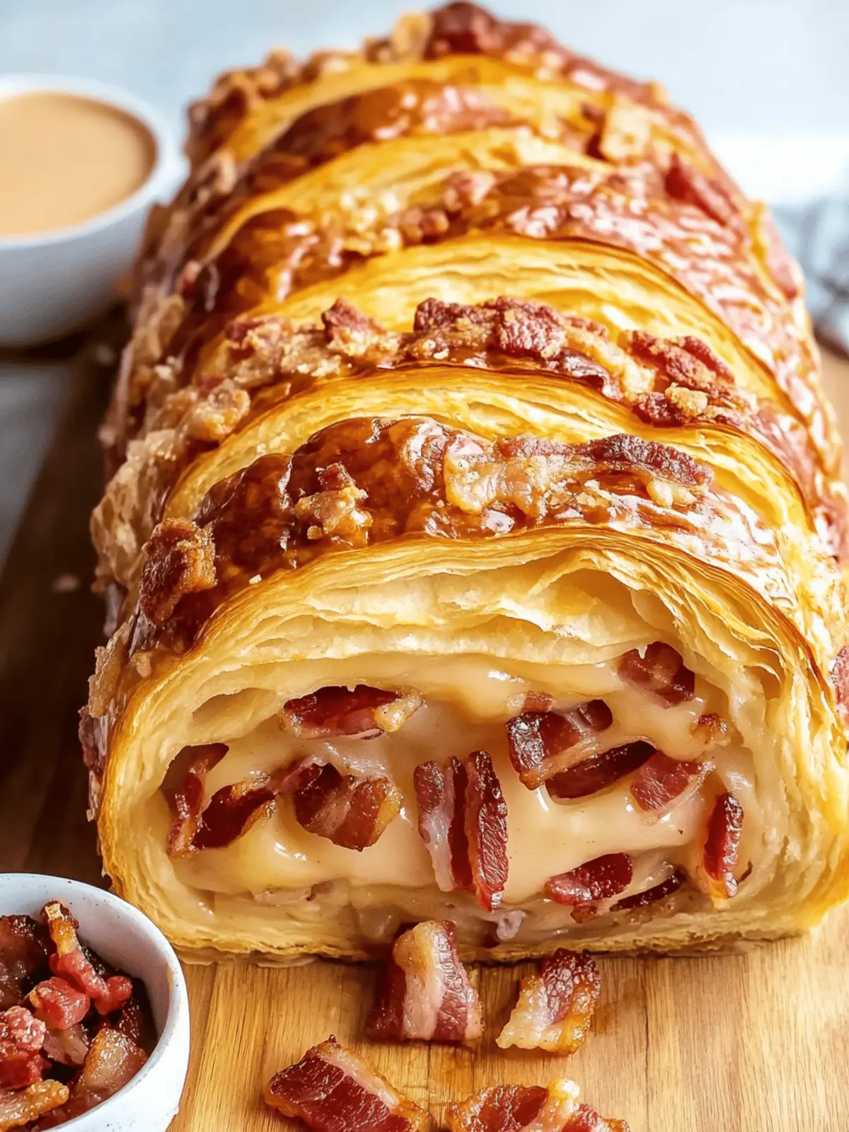 Maple Bacon Croissant Loaf: Weekend Breakfast Bliss Awaiting 2 Maple Bacon Croissant Loaf