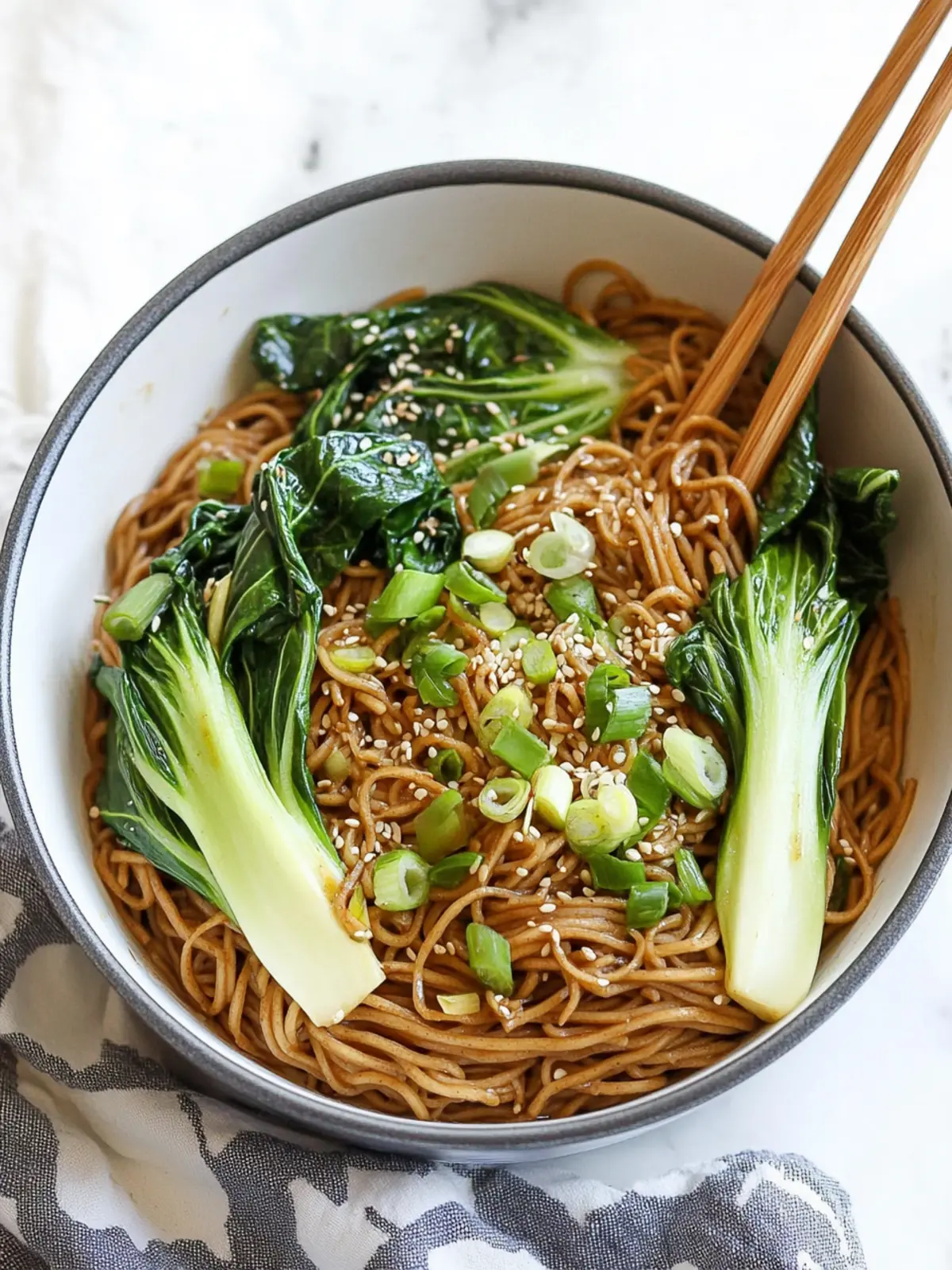 Spicy Garlic Soba Noodles with Bok Choy for a Flavor Kick 4 Spicy Garlic Soba Noodles with Bok Choy