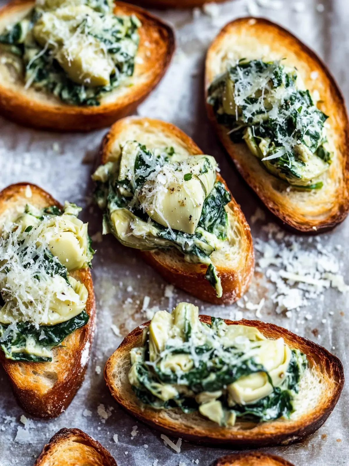 Delicious Spinach-Artichoke Crostini That Wow Every Guest 2 Spinach-Artichoke Crostini