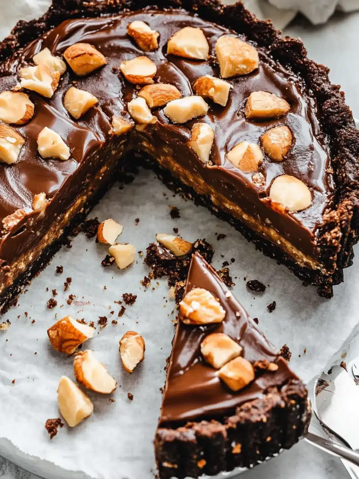 Indulge in Snickers Tart Vegan and Gluten-free Delight 2 Snickers Tart (Vegan and Gluten-free)