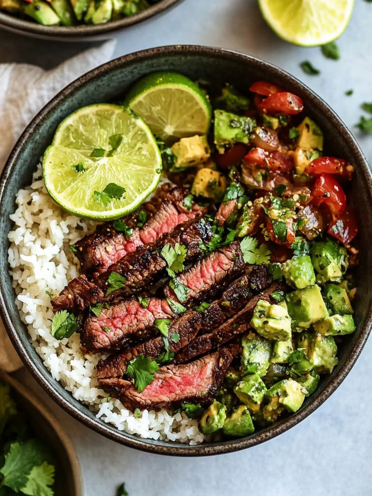 Cilantro Lime Steak Bowls: A Flavorful Twist for Dinner 2 Cilantro Lime Steak Bowls