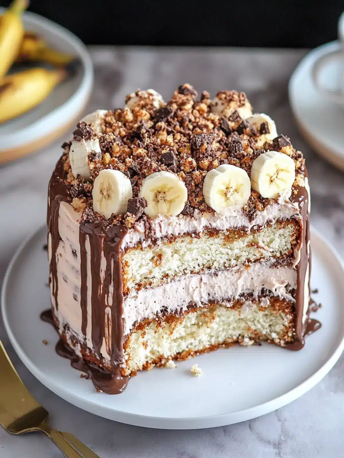 Indulge in Banana Nutella S'mores Cake Bliss Today 3 Banana Nutella S'mores Cake