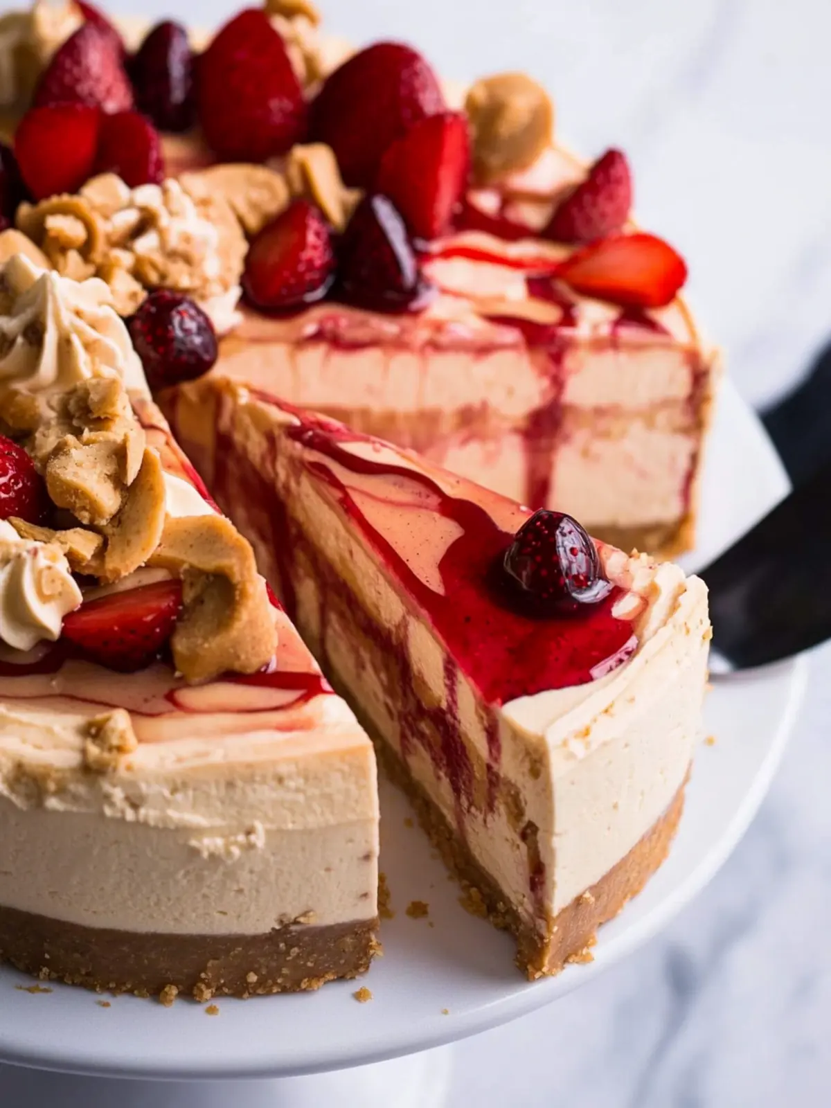 Irresistible Peanut Butter & Jelly Cheesecake Dream 2 Peanut Butter & Jelly Cheesecake