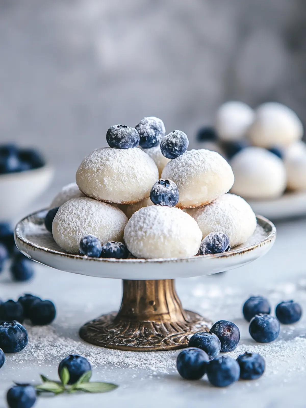 Delightfully Soft Blueberry Almond Snowball Cookies Recipe 4 Soft Blueberry Almond Snowball Cookies