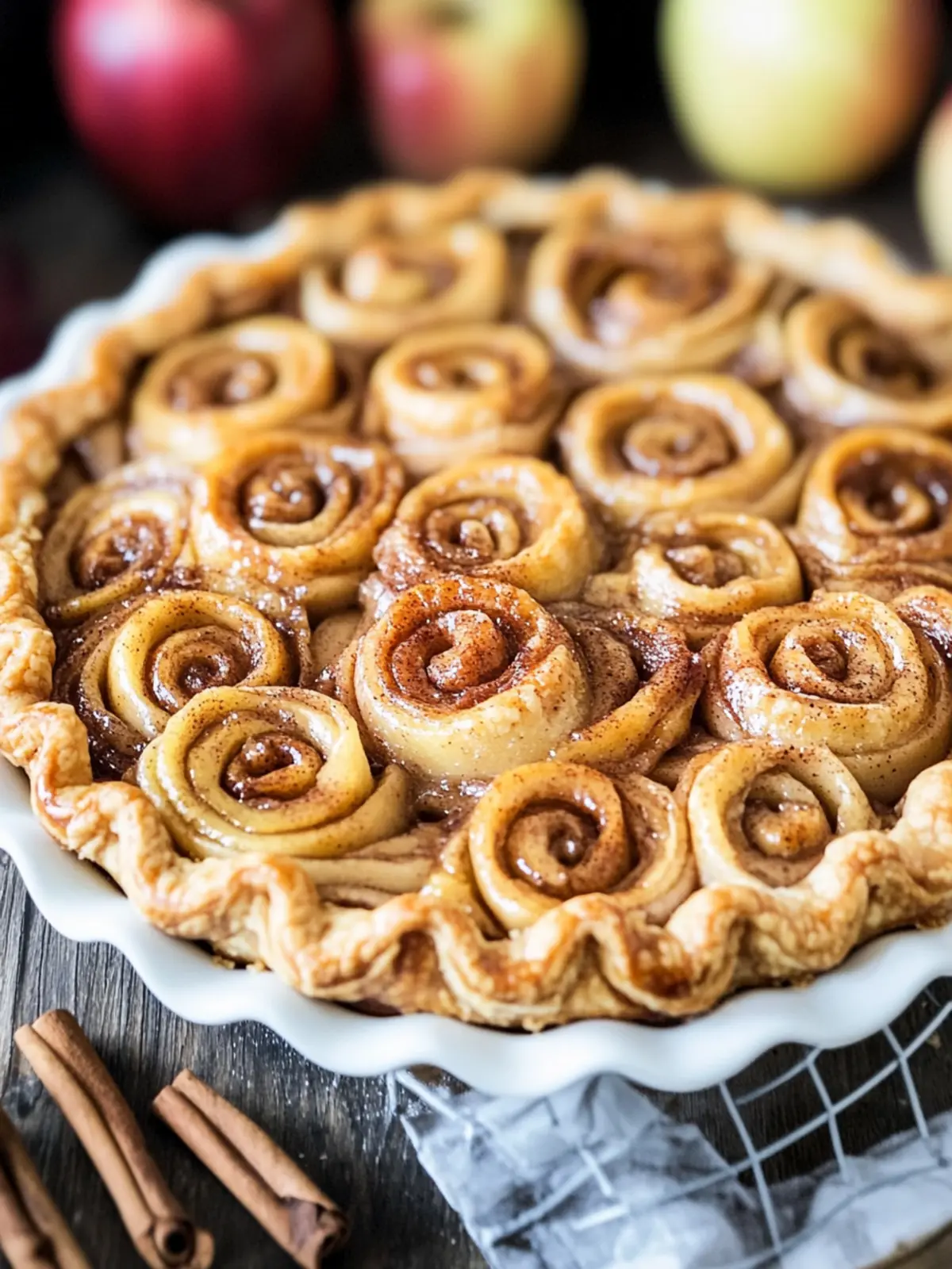 Cinnamon Roll Apple Pie: A Sweet Twist on Tradition 3 Cinnamon Roll Apple Pie