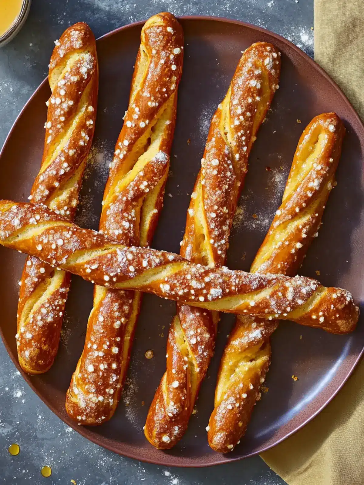 German Soft Pretzel Sticks: Your Easy, Chewy Snack Fix! 4 German Soft Pretzel Sticks