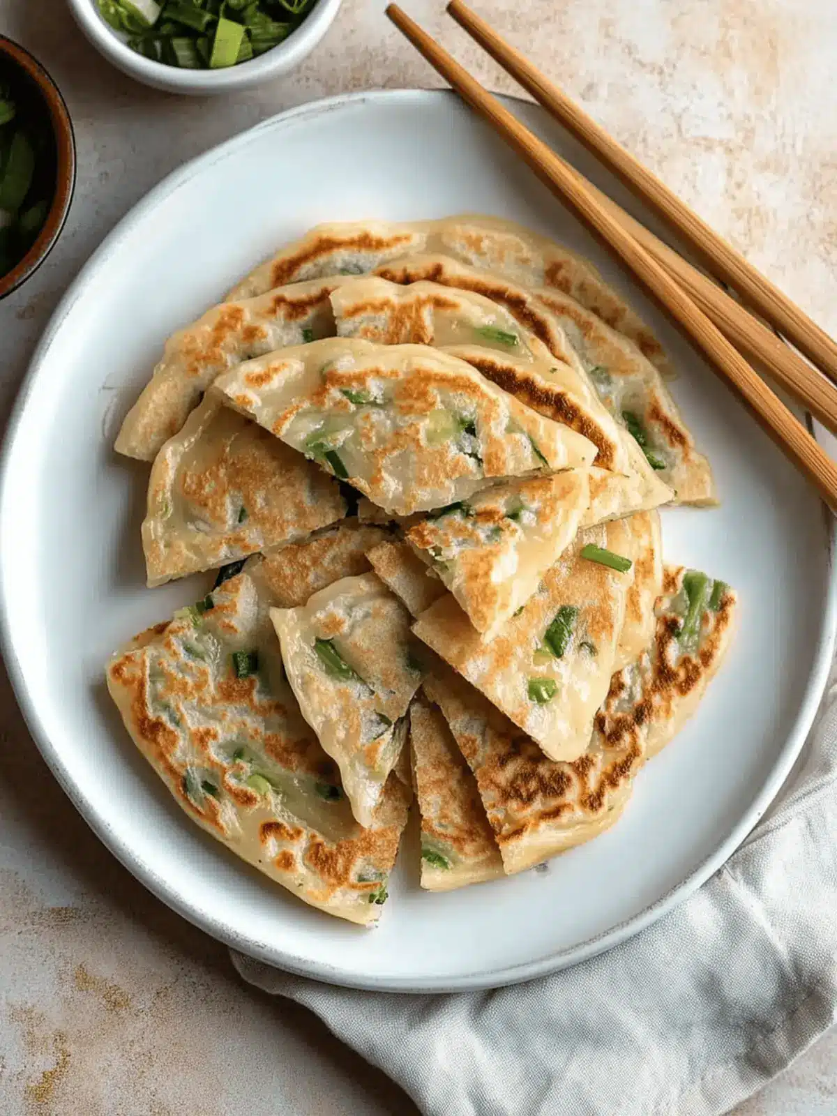 Crispy and Flaky Chinese Scallion Pancake Made Easy 4 Crispy and Flaky Chinese Scallion Pancake