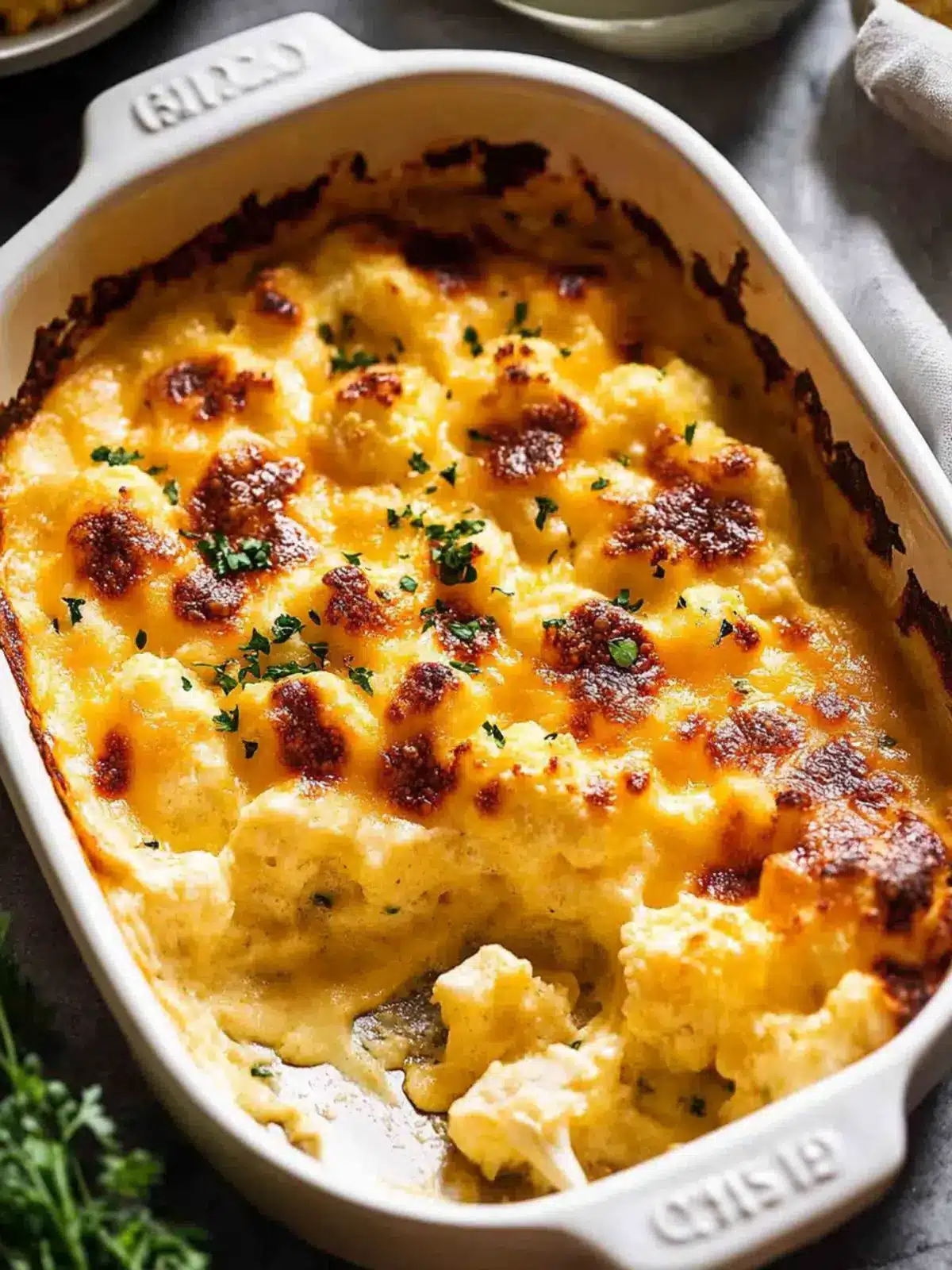 Irresistible Cauliflower Cheese with Creamy Cheddar Bliss 4 Cauliflower Cheese