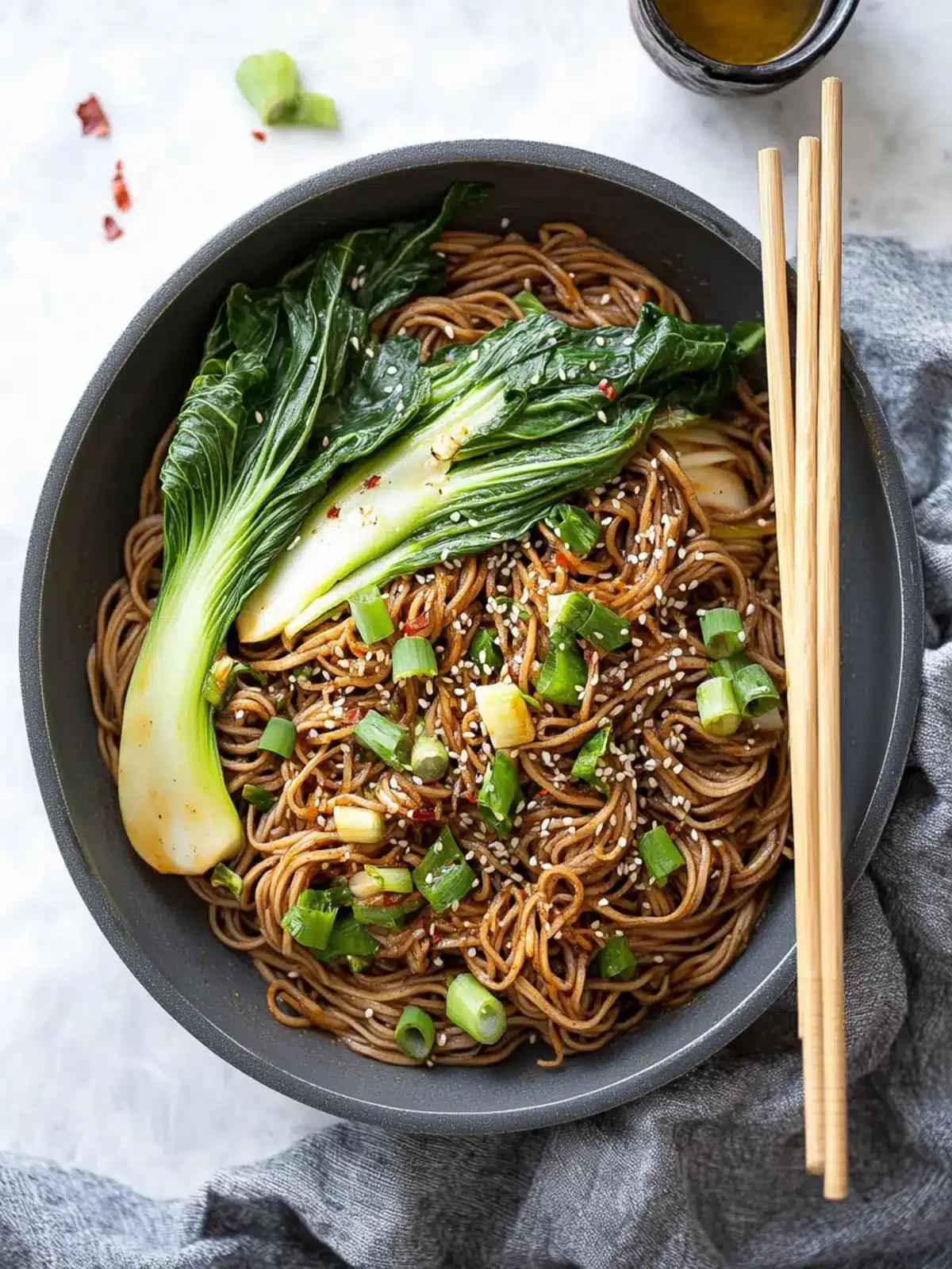 Spicy Garlic Soba Noodles with Bok Choy for a Flavor Kick 2 Spicy Garlic Soba Noodles with Bok Choy
