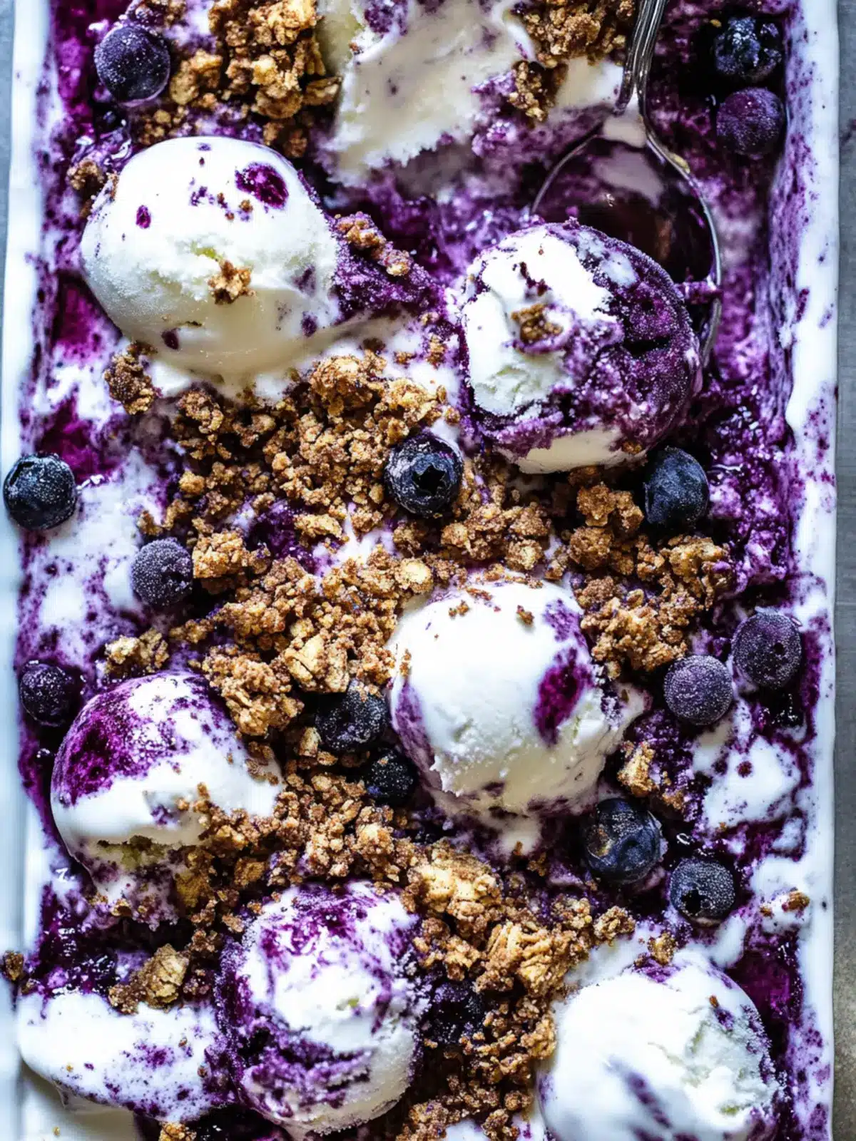 Blueberry Lavender Crumble Ice Cream to Delight Your Taste Buds 2 Blueberry Lavender Crumble Ice Cream
