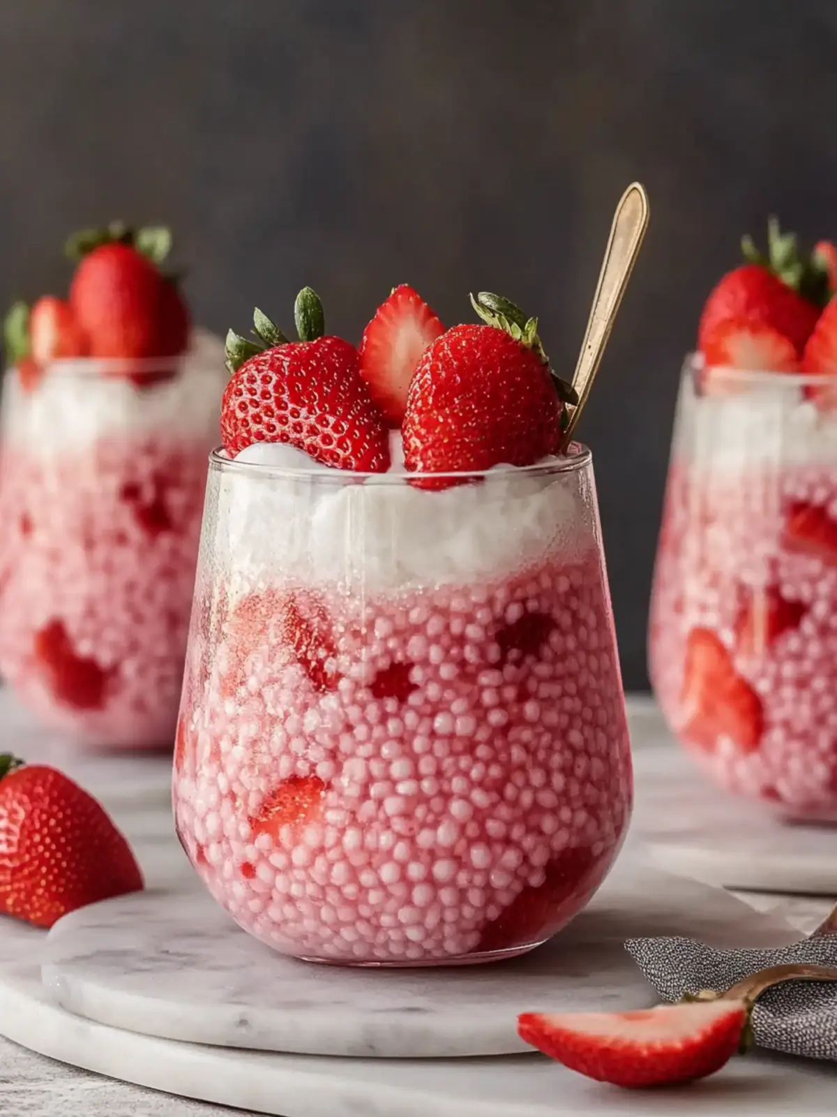 Easy Strawberry Sago Dessert with Coconut Milk Bliss 3 Easy Strawberry Sago Dessert with Coconut Milk