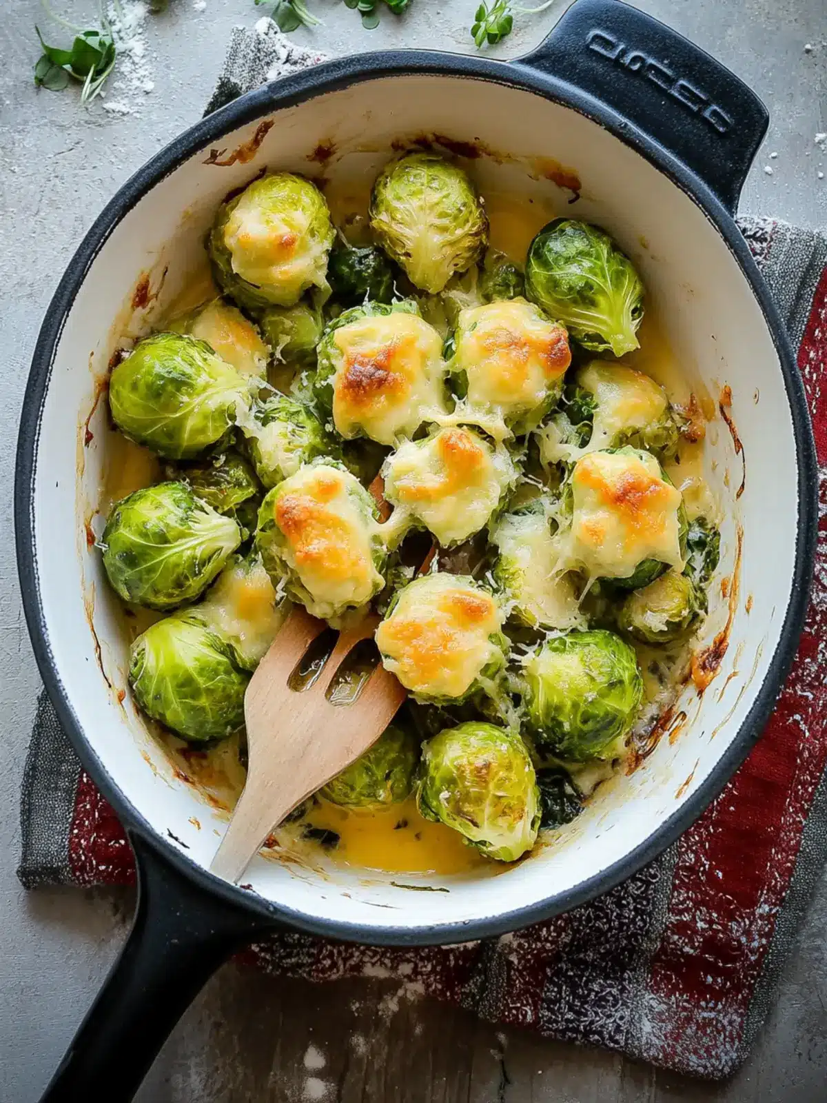 Heavenly Cheesy Brussels Sprouts with Honey Dijon Delight 4 Cheesy Brussel Sprouts