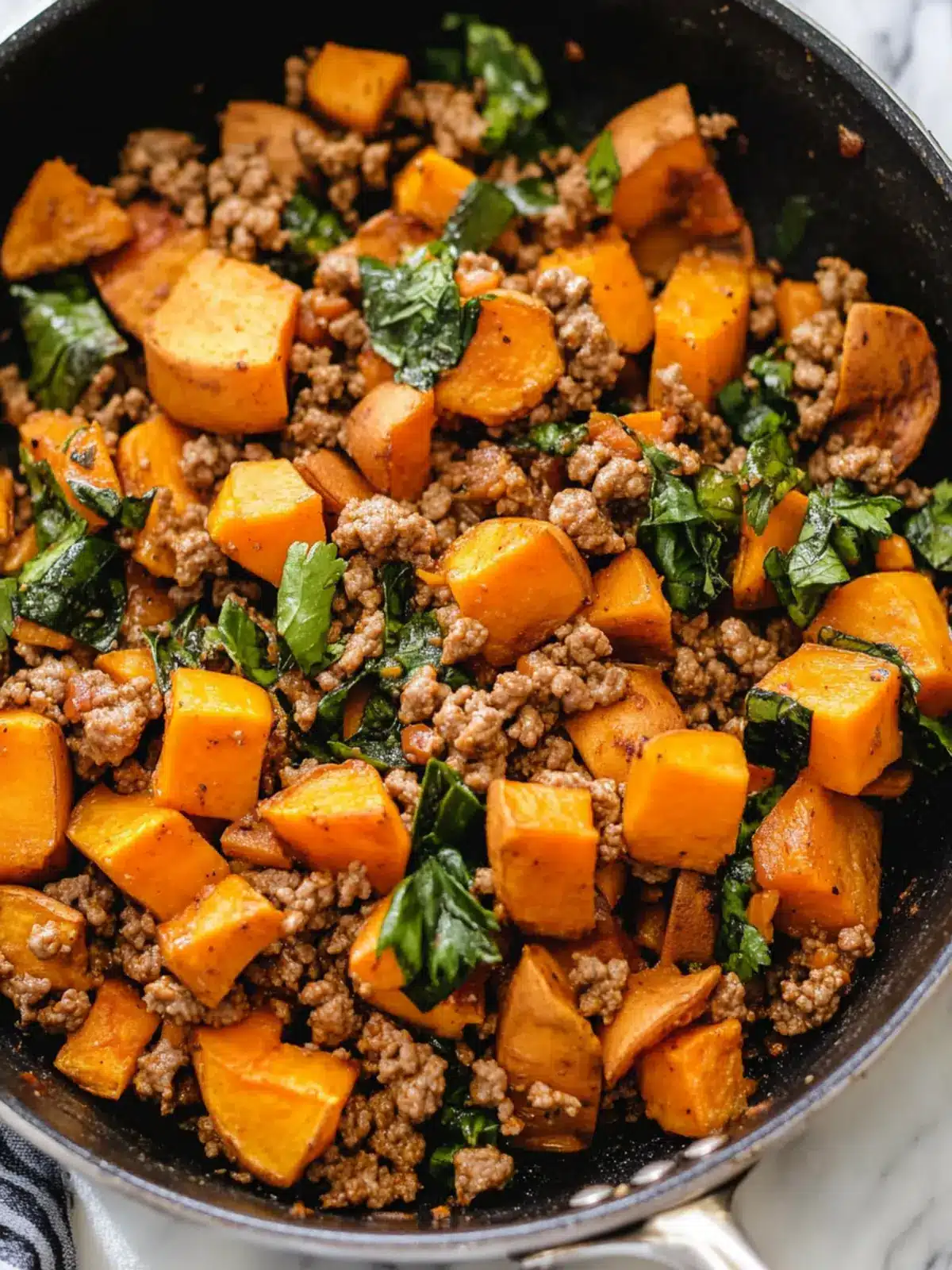 Delicious Quick & Easy Ground Turkey Sweet Potato Skillet 3 Quick & Easy Ground Turkey Sweet Potato Skillet