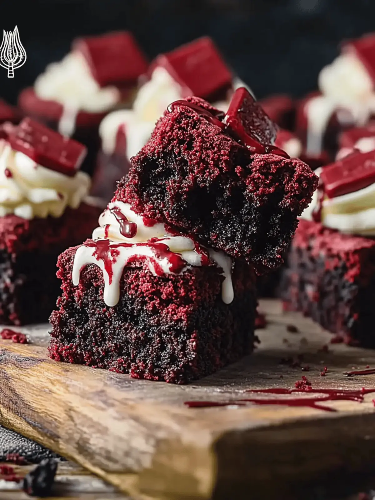 Decadent Vampire Bite Red Velvet Brownies for a Spooky Treat 2 Vampire Bite Red Velvet Brownies