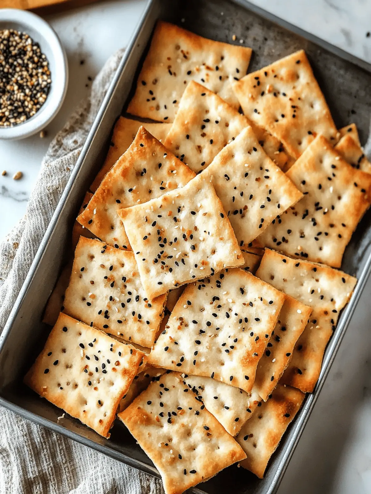 Easy Homemade Flatbread Crackers with Zesty Thyme Twist 3 Easy Home Made Flatbread Crackers