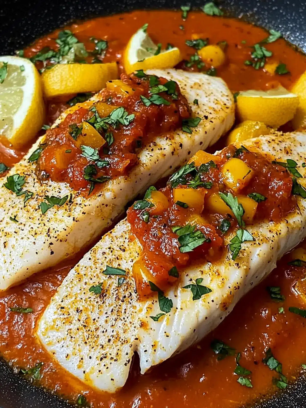 Tilapia in Roasted Pepper Sauce: A Savory Mediterranean Escape 2 Tilapia in Roasted Pepper Sauce