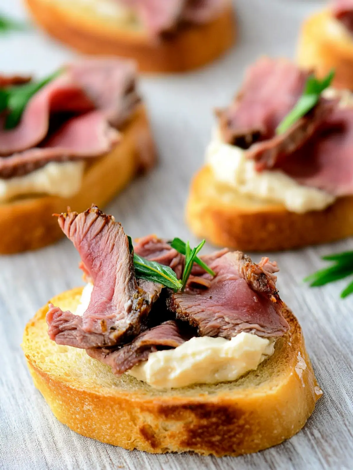 Roast Beef Crostini: The Perfect Party Starter Treat 2 Roast Beef Crostini