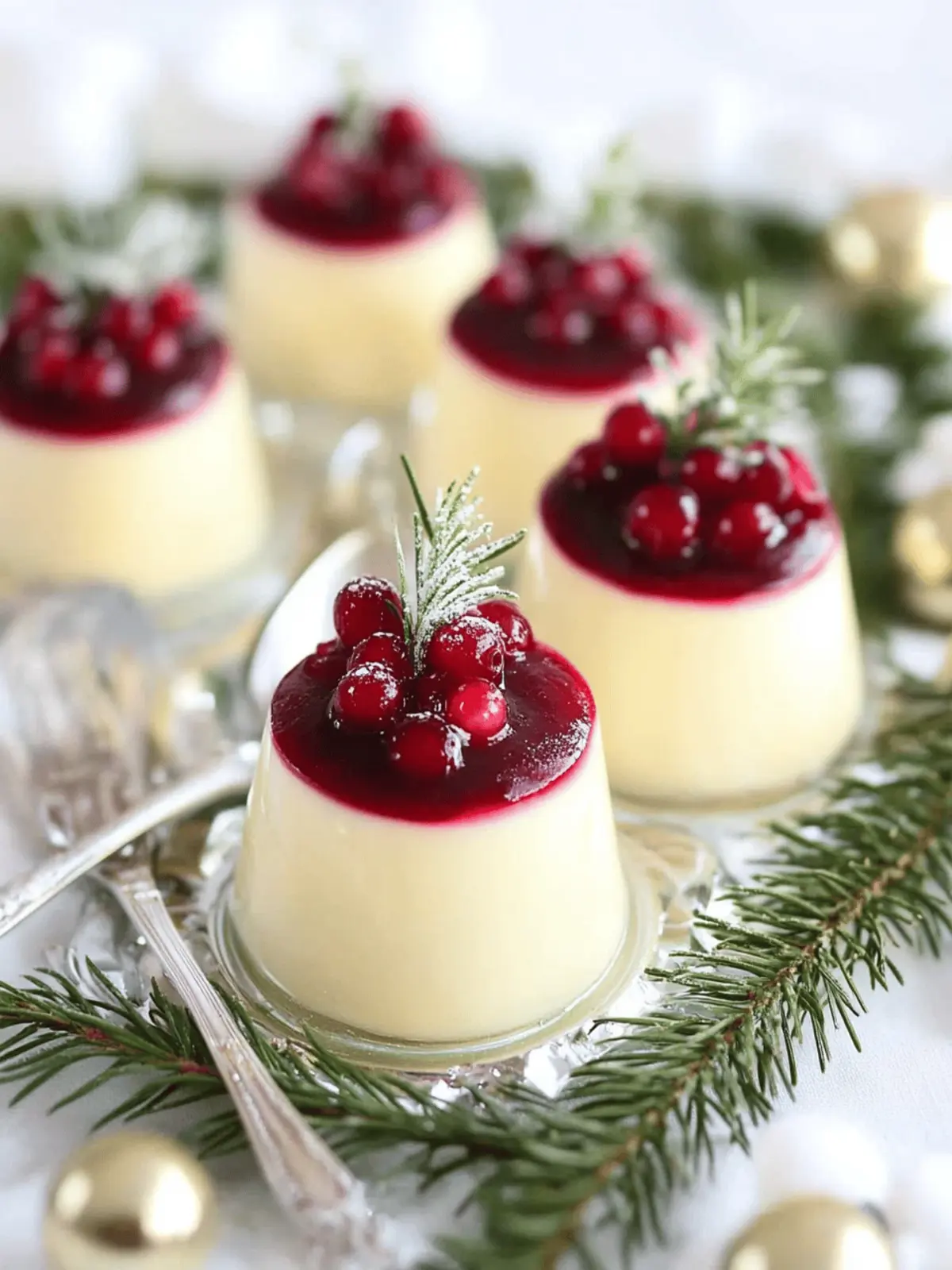 Eggnog Panna Cotta with Spiked Cranberry Sauce Delight 4 Eggnog Panna Cotta with Spiked Cranberry Sauce