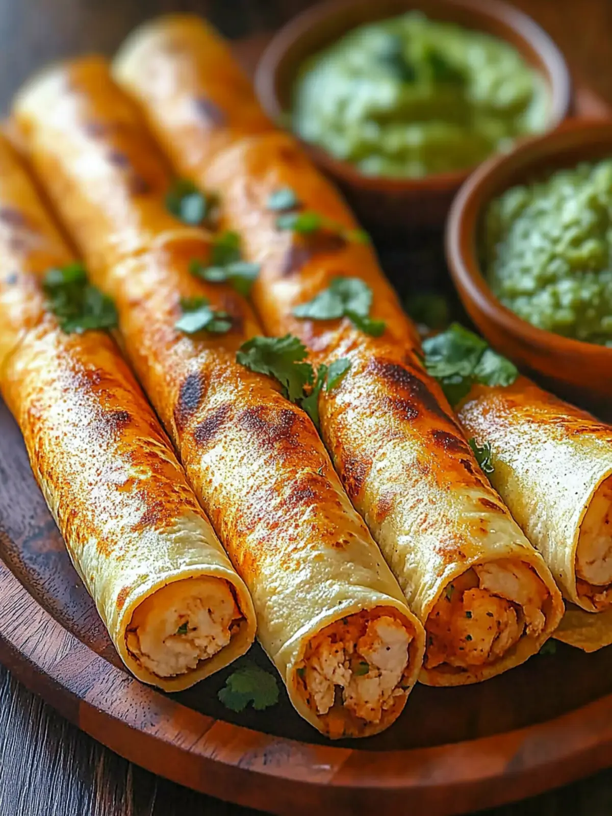 Irresistibly Crunchy Oven-Baked Chicken Taquitos Recipe 3 Crunchy Oven-Baked Chicken Taquitos