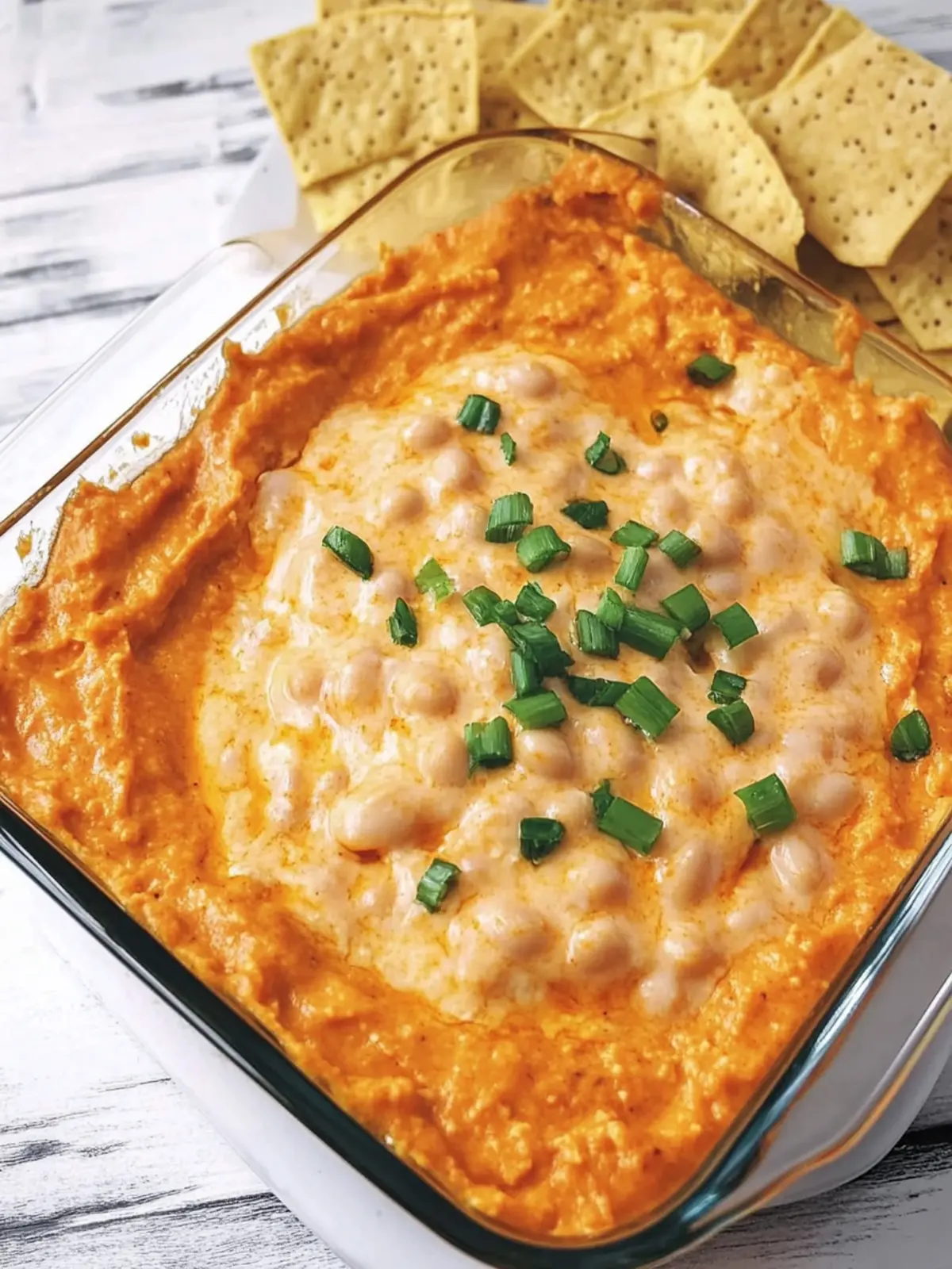 Creamy Vegetarian Cheesy White Bean Buffalo Dip Delight 2 Vegetarian Cheesy White Bean Buffalo Dip