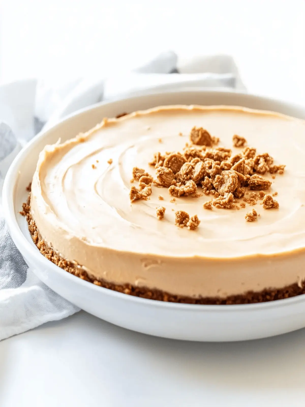 Decadent No Bake Cookie Butter Cheesecake You Must Try! 3 No Bake Cookie Butter Cheesecake