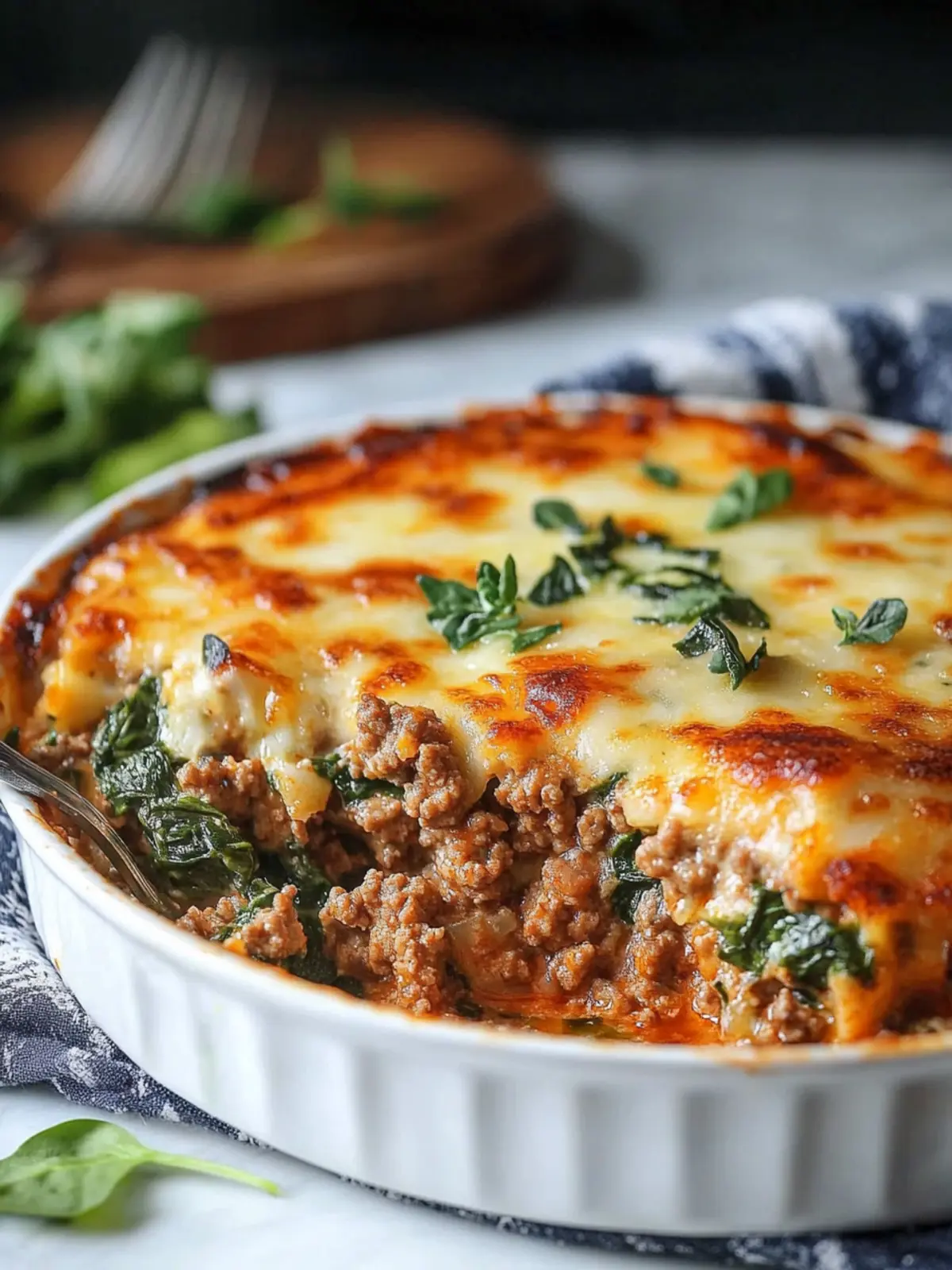 Ground Beef & Spinach Casserole: Your New Family Favorite! 4 Ground Beef & Spinach Casserole