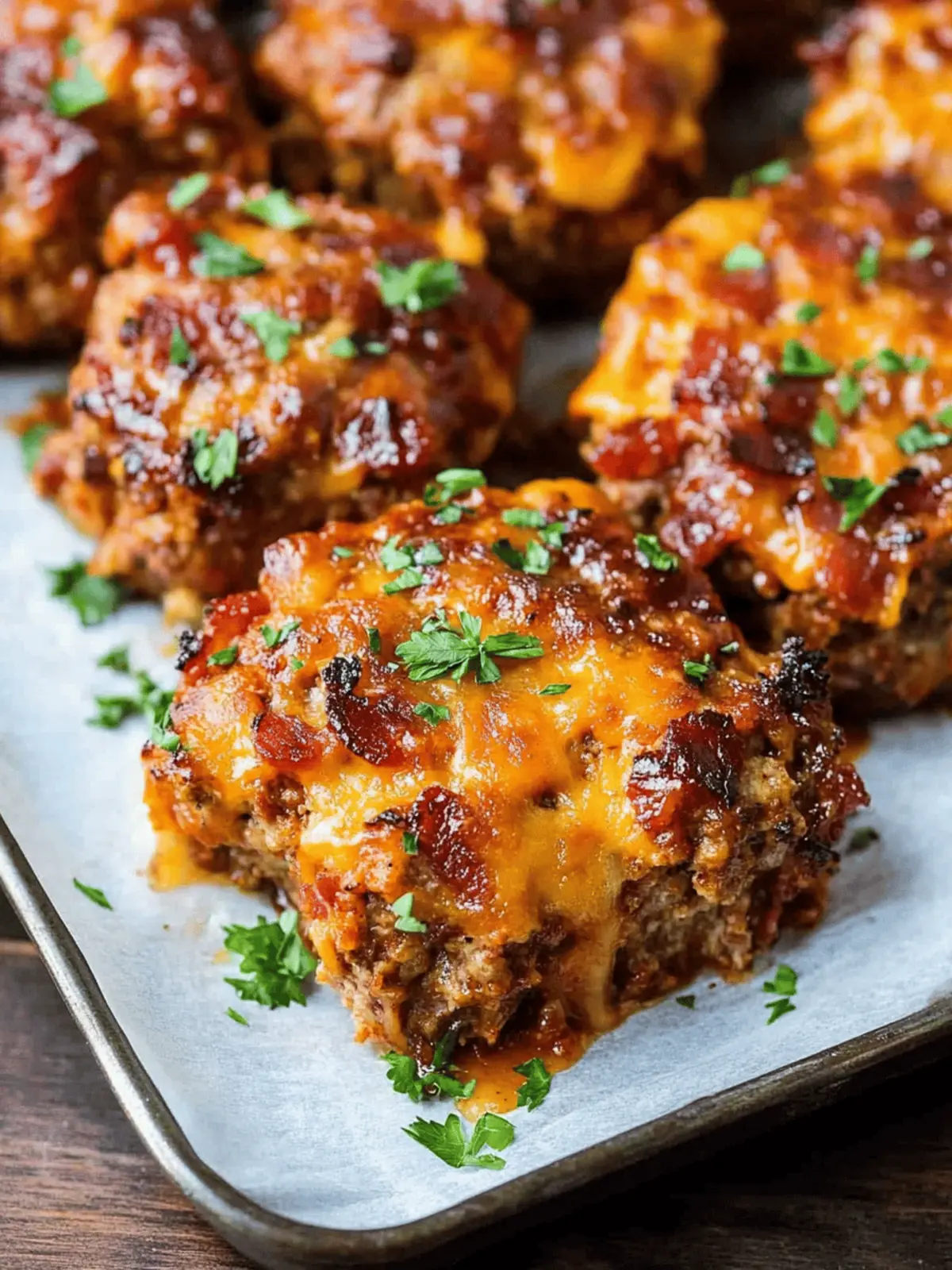 Mini BBQ Bacon Cheddar Meatloaf for Cozy Weeknight Dinners 3 Mini BBQ Bacon Cheddar Meatloaf