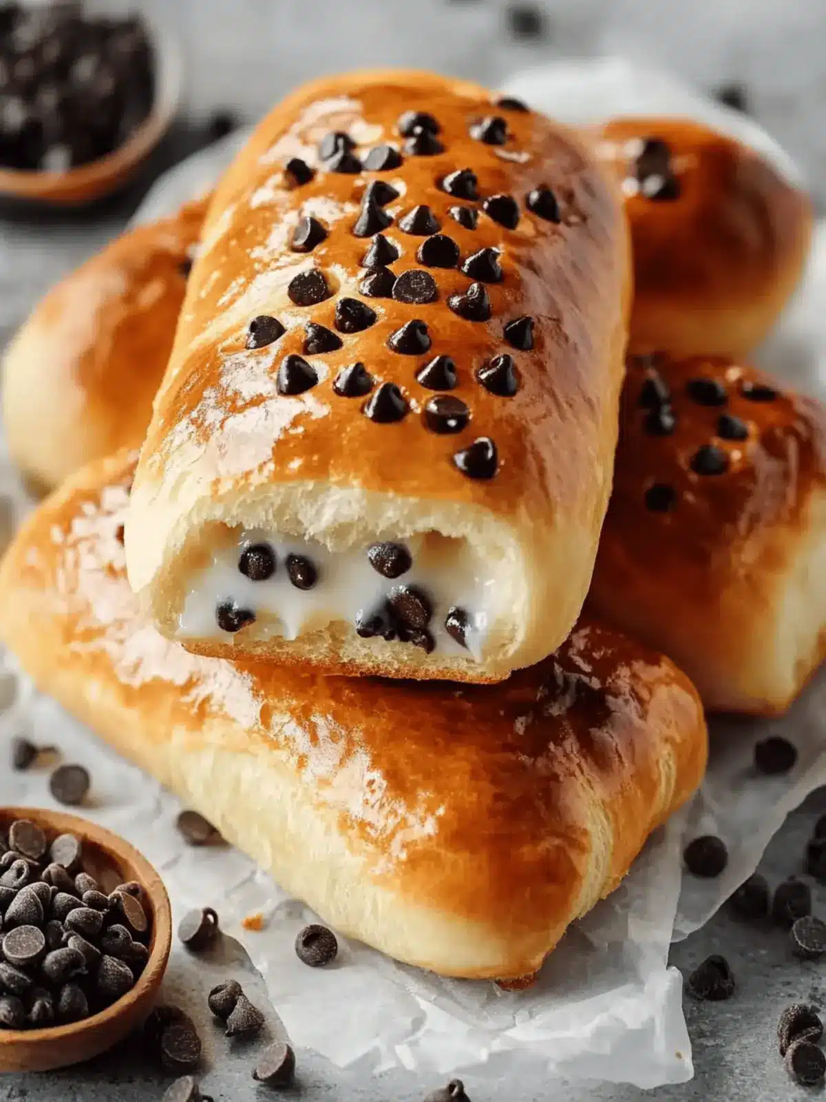 Heavenly Chocolate Chip Custard Brioches for Brunch Bliss 3 Chocolate Chip Custard Brioches