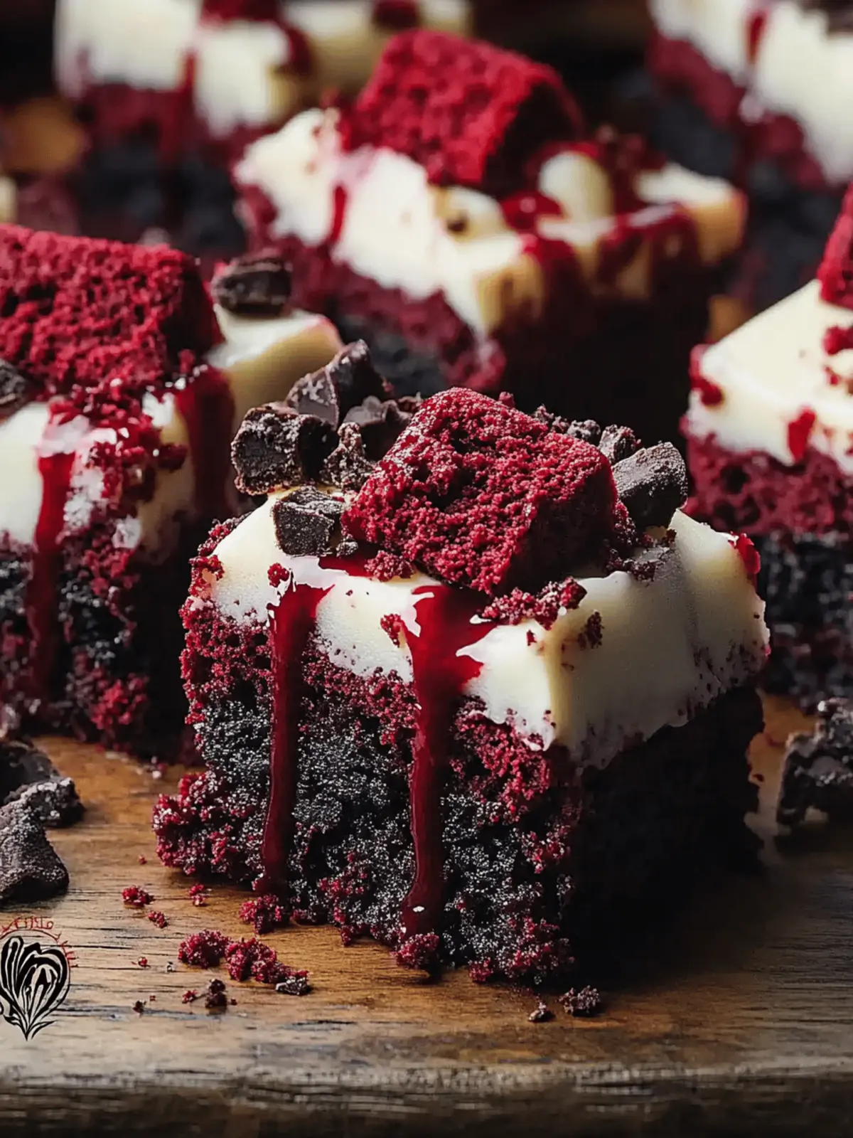 Decadent Vampire Bite Red Velvet Brownies for a Spooky Treat 3 Vampire Bite Red Velvet Brownies