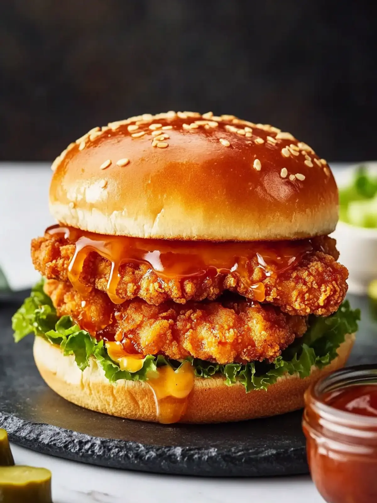 Crispy Hot Honey Chicken Sandwich That Will Wow Your Taste Buds 4 Crispy Hot Honey Chicken Sandwich
