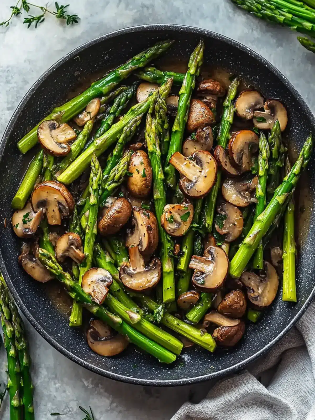 Quick and Delicious Sautéed Asparagus and Mushrooms Recipe 2 Sauteed Asparagus And Mushrooms