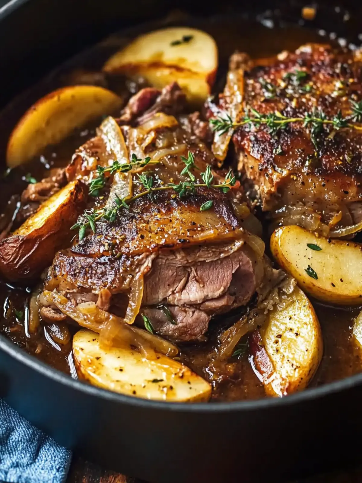 Savory Garlic Apple Cider Braised Pork Shoulder Delight 4 Garlic Apple Cider Braised Pork Shoulder