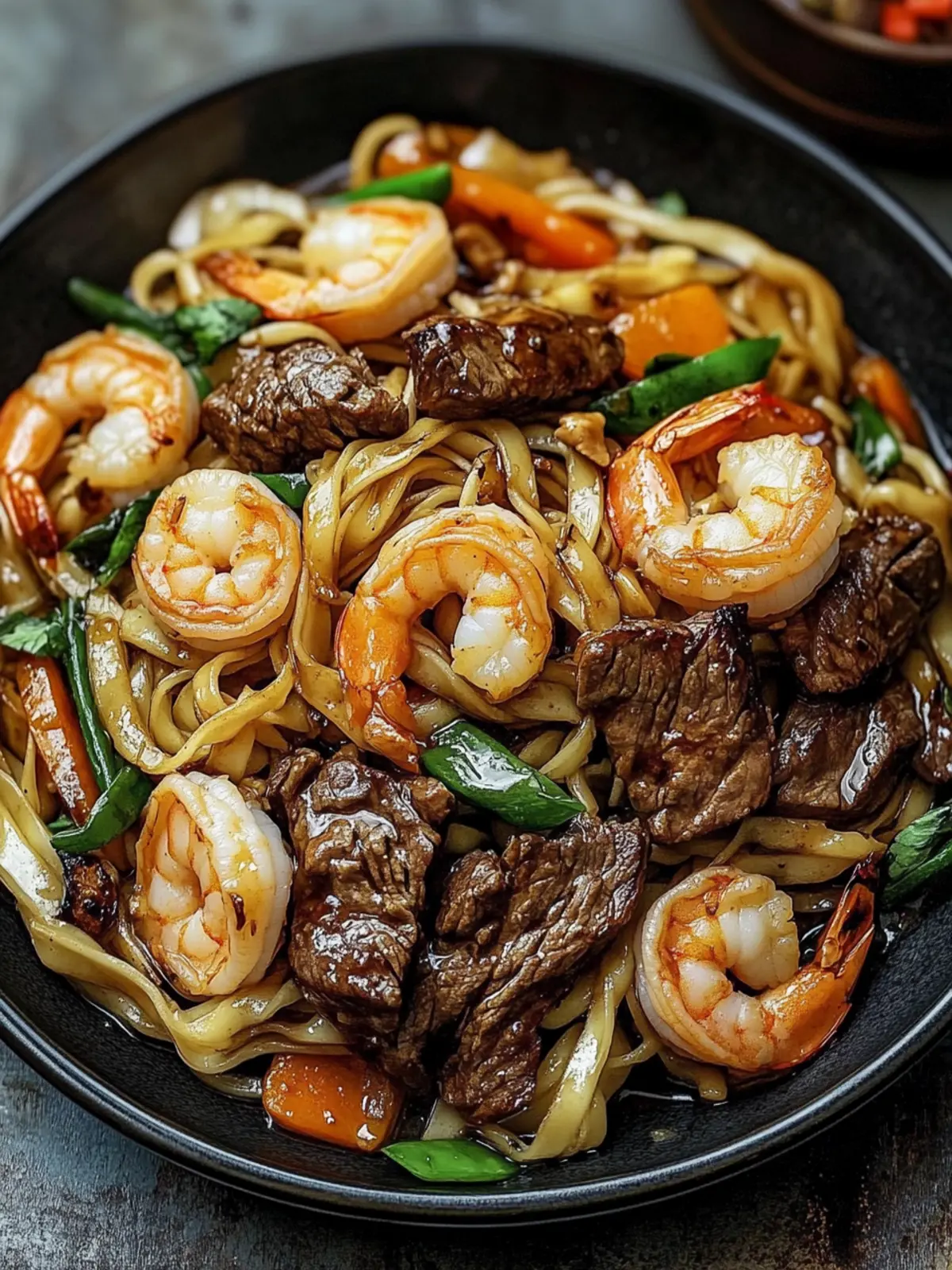 Savory Steak & Shrimp Stir-Fried Noodles in Just 30 Minutes 3 Steak & Shrimp Stir-Fried Noodles