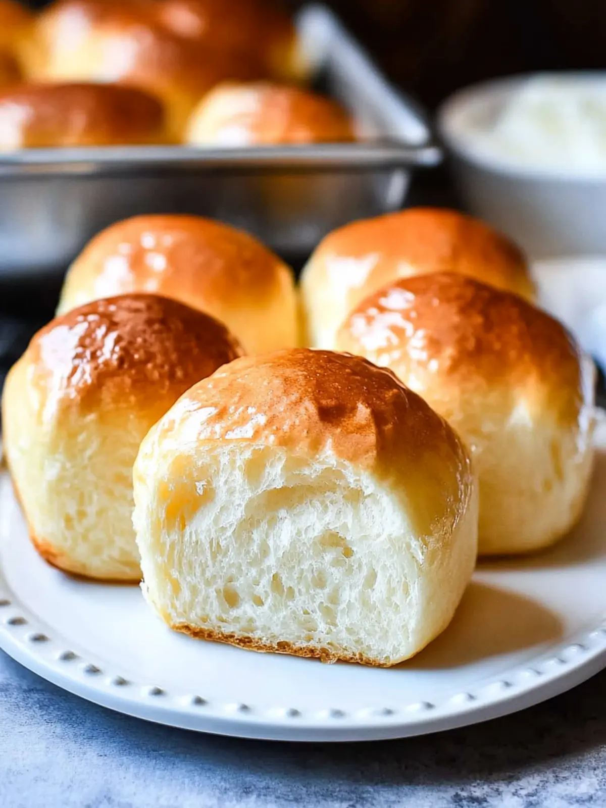 Fluffy Japanese Milk Bread Dinner Rolls for Your Next Feast 3 Japanese Milk Bread Dinner Rolls