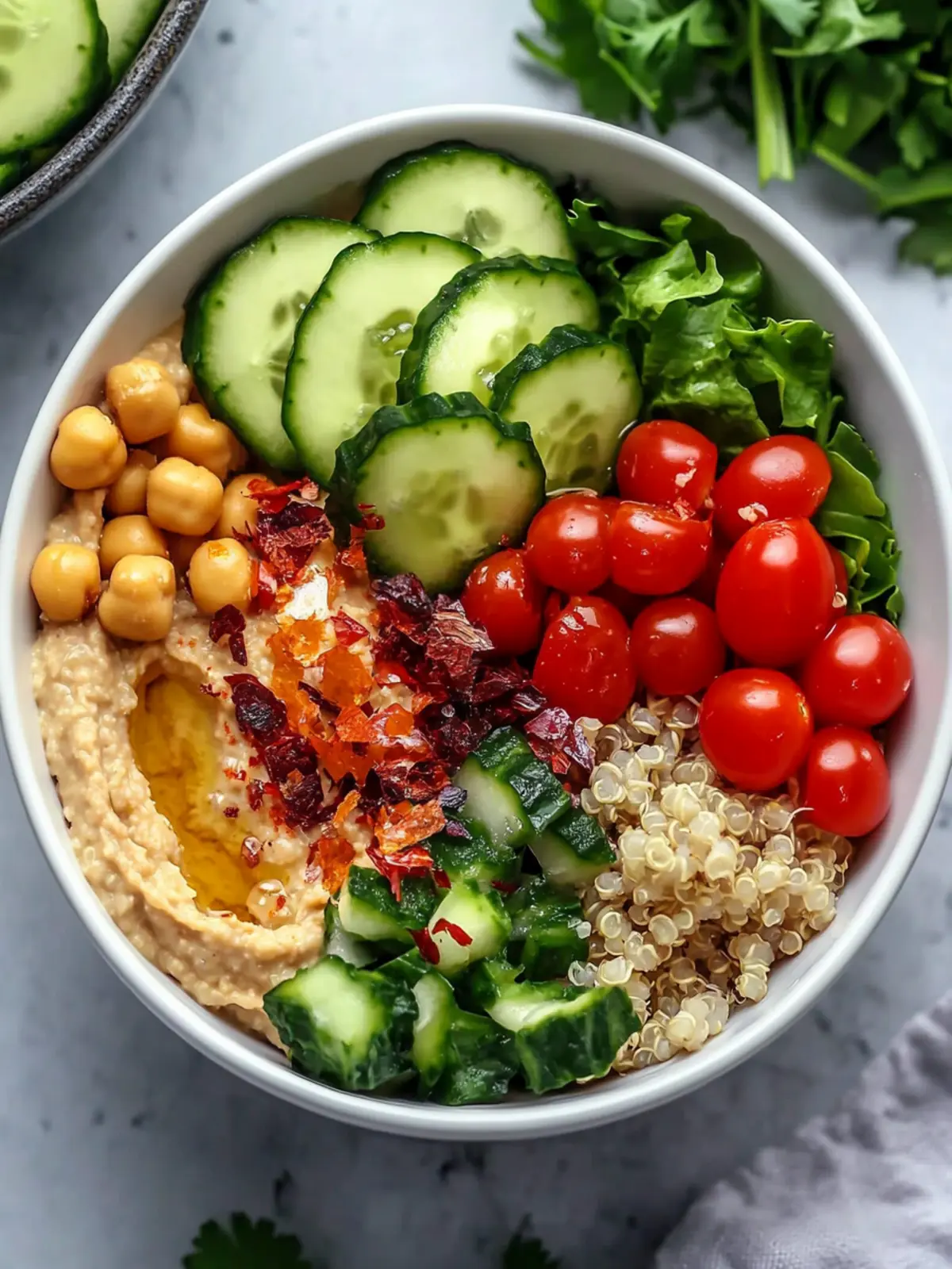 Protein-Packed Hummus Quinoa Bowl for Ultimate Flavor Boost 2 Protein-Packed Hummus Quinoa Bowl