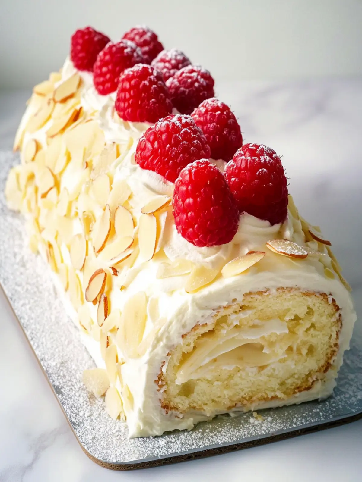 Delicious Raspberry and Almond Roll Cake for Sweet Moments 4 Raspberry and Almond Roll Cake