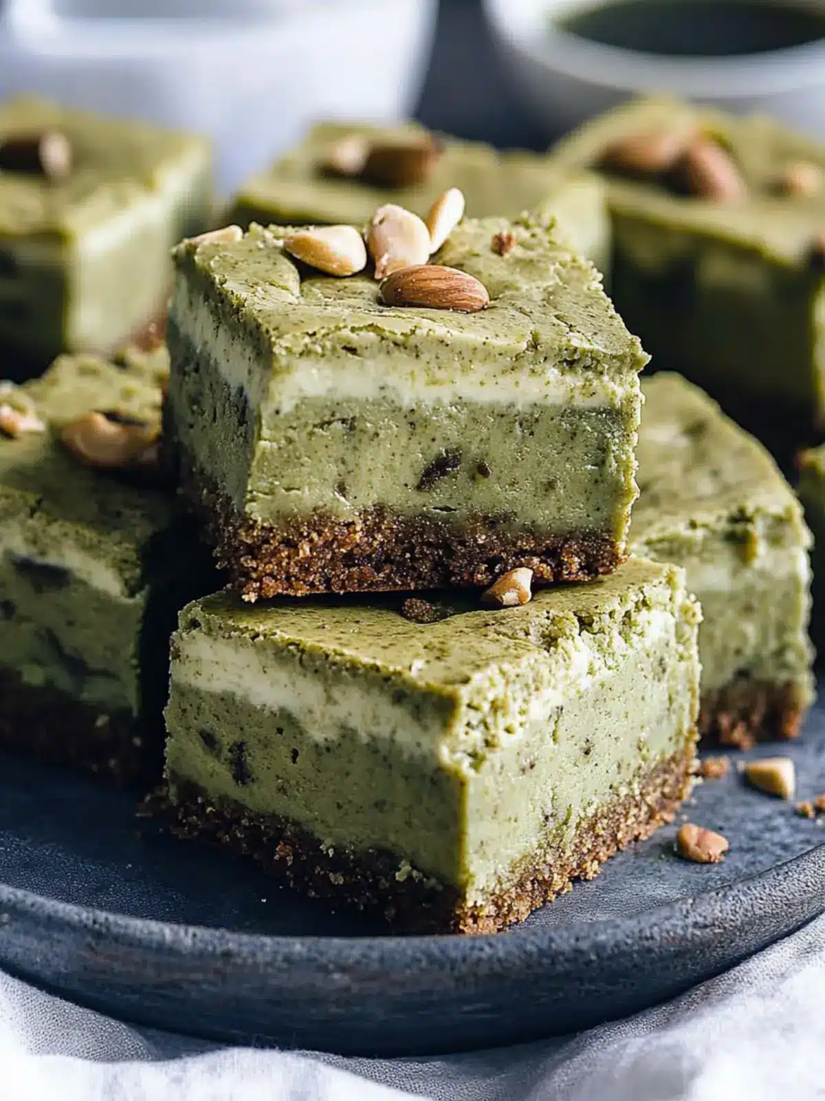 Matcha Green Tea Cheesecake Blondies for Sweet Bliss 4 Matcha Green Tea Cheesecake Blondies